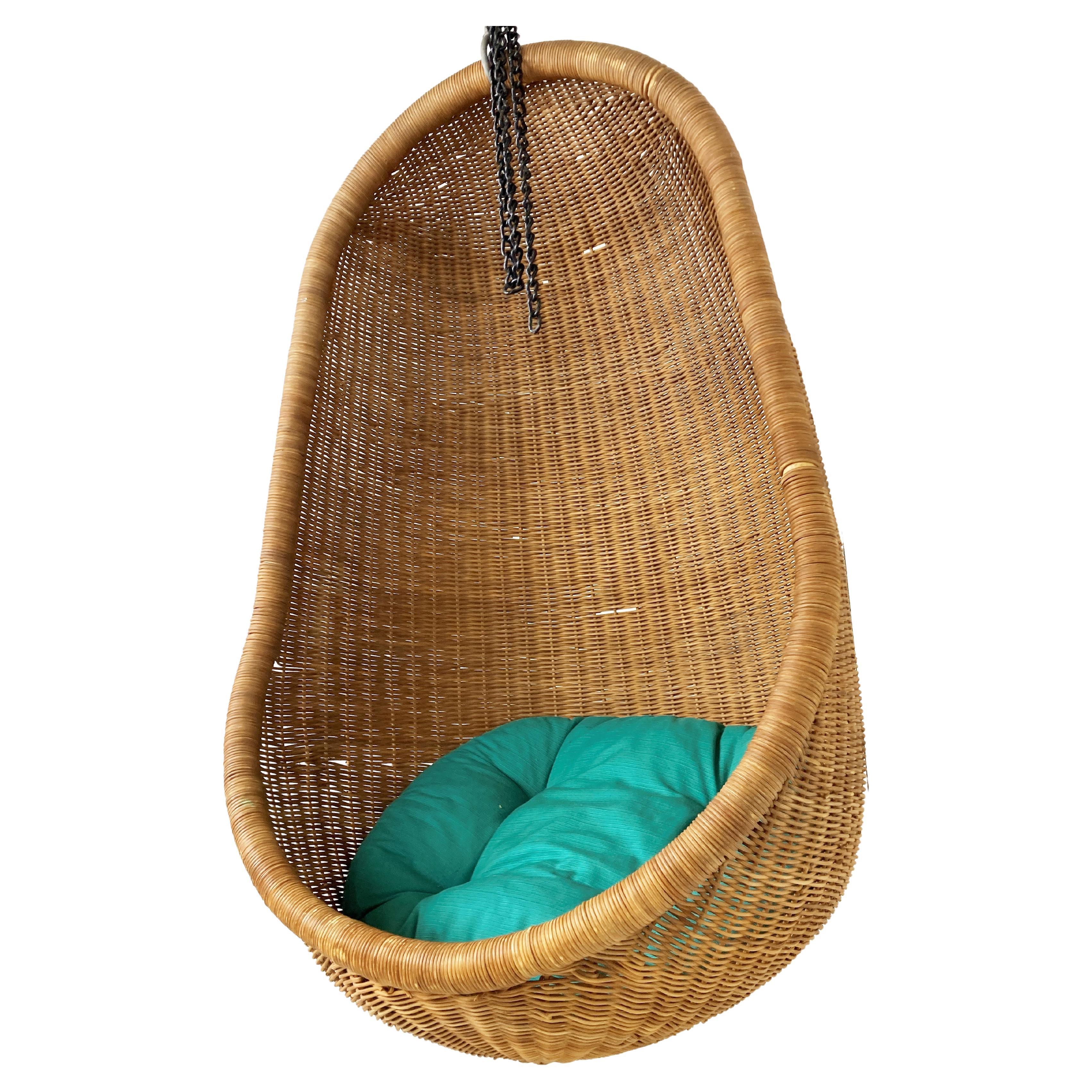 Vintage Hanging Egg Chair by Nanna Ditzel, 1960s For Sale