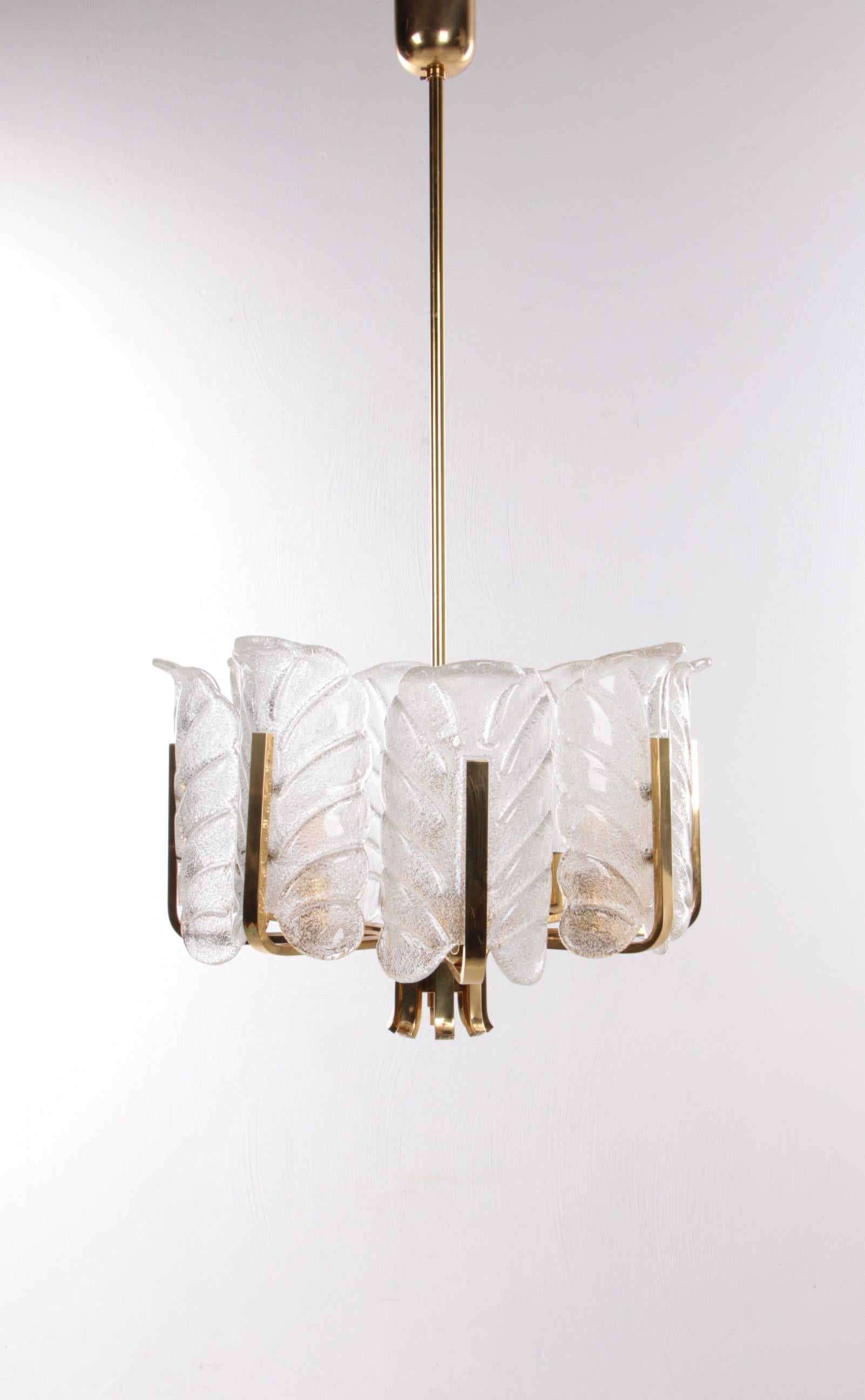 Art Deco Vintage Hanging Lamp by Carl Fagerlund, 1960s, Sweden For Sale