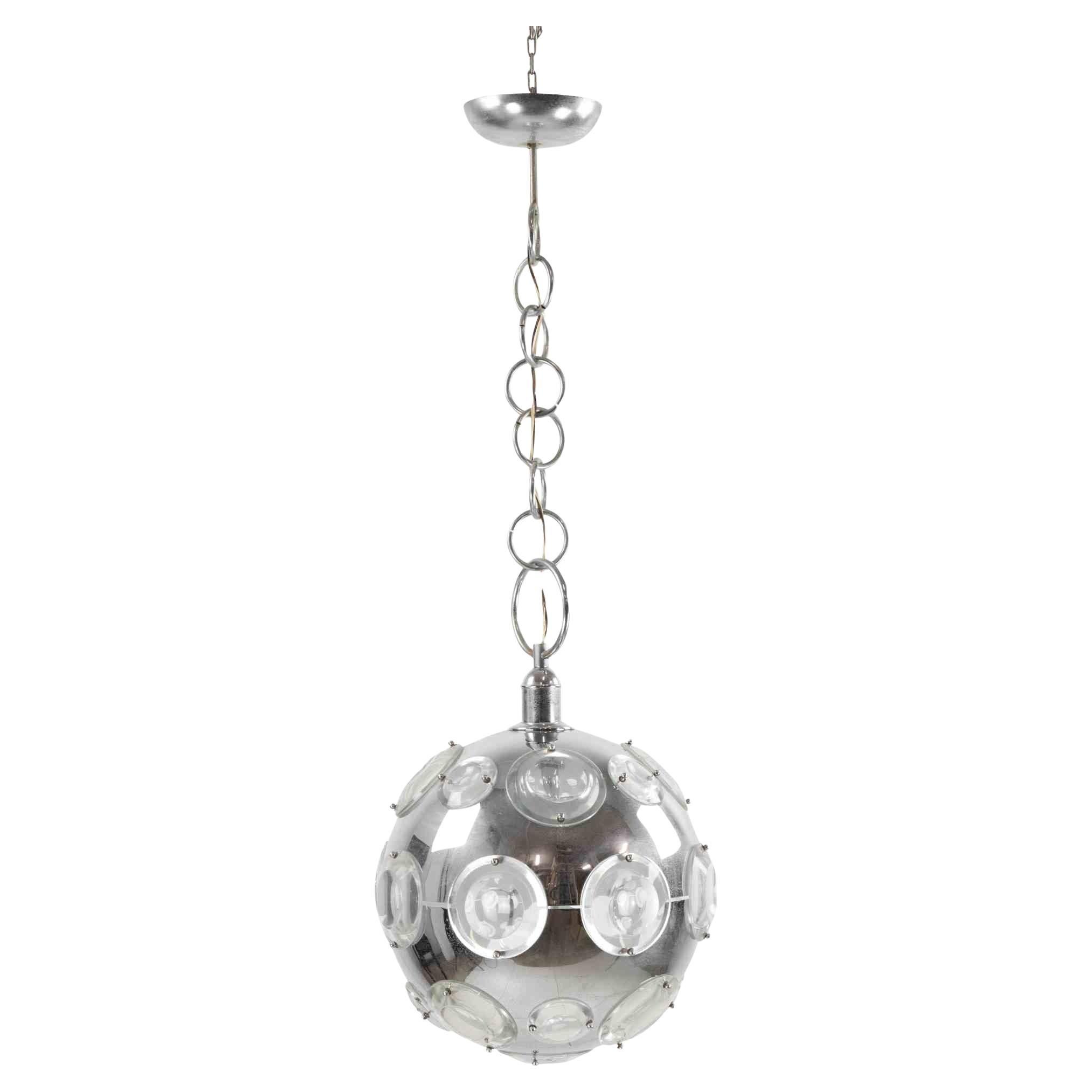 Lampada a sospensione vintage di Oscar Torlasco, anni '70