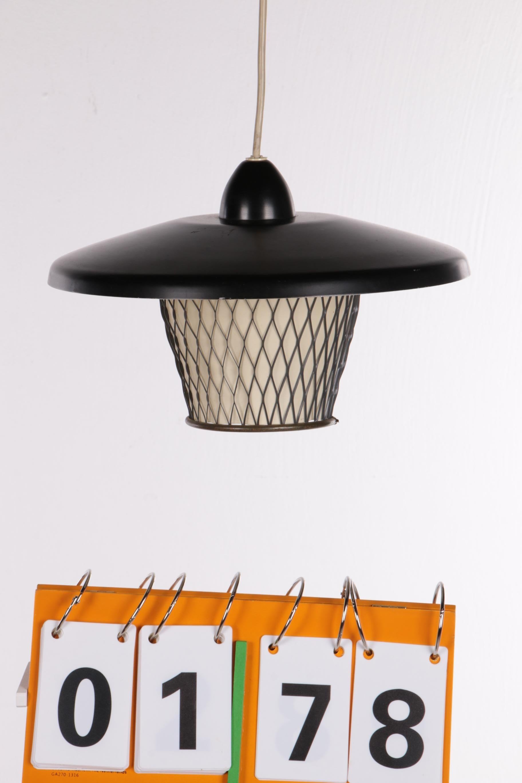Vintage Hanging Lamp Comes from Scandinavia, Made in the 1960s In Good Condition For Sale In Oostrum-Venray, NL