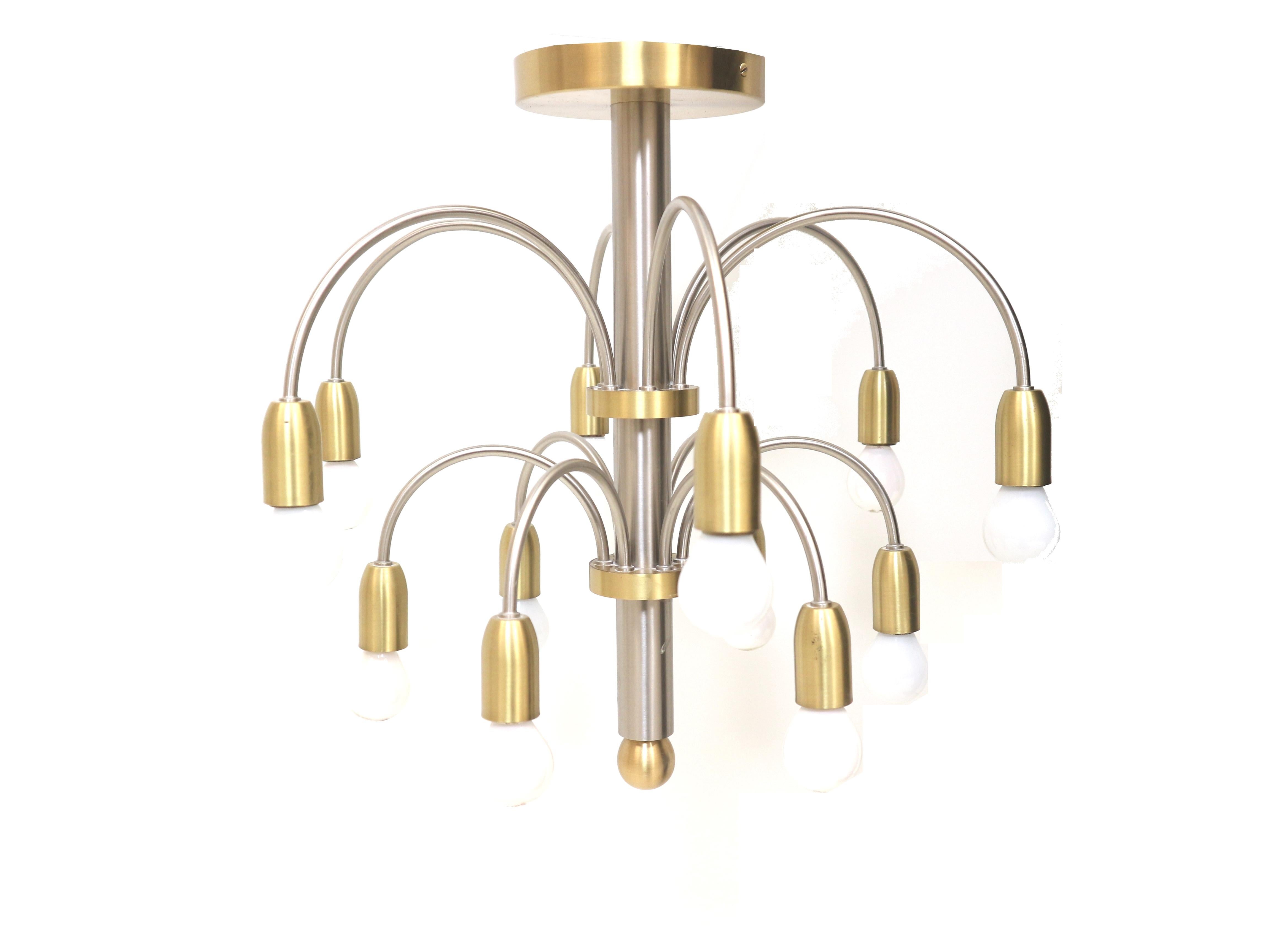 Mid-Century Modern Lampe suspendue Kaiser Leuchten des années 1970 en vente