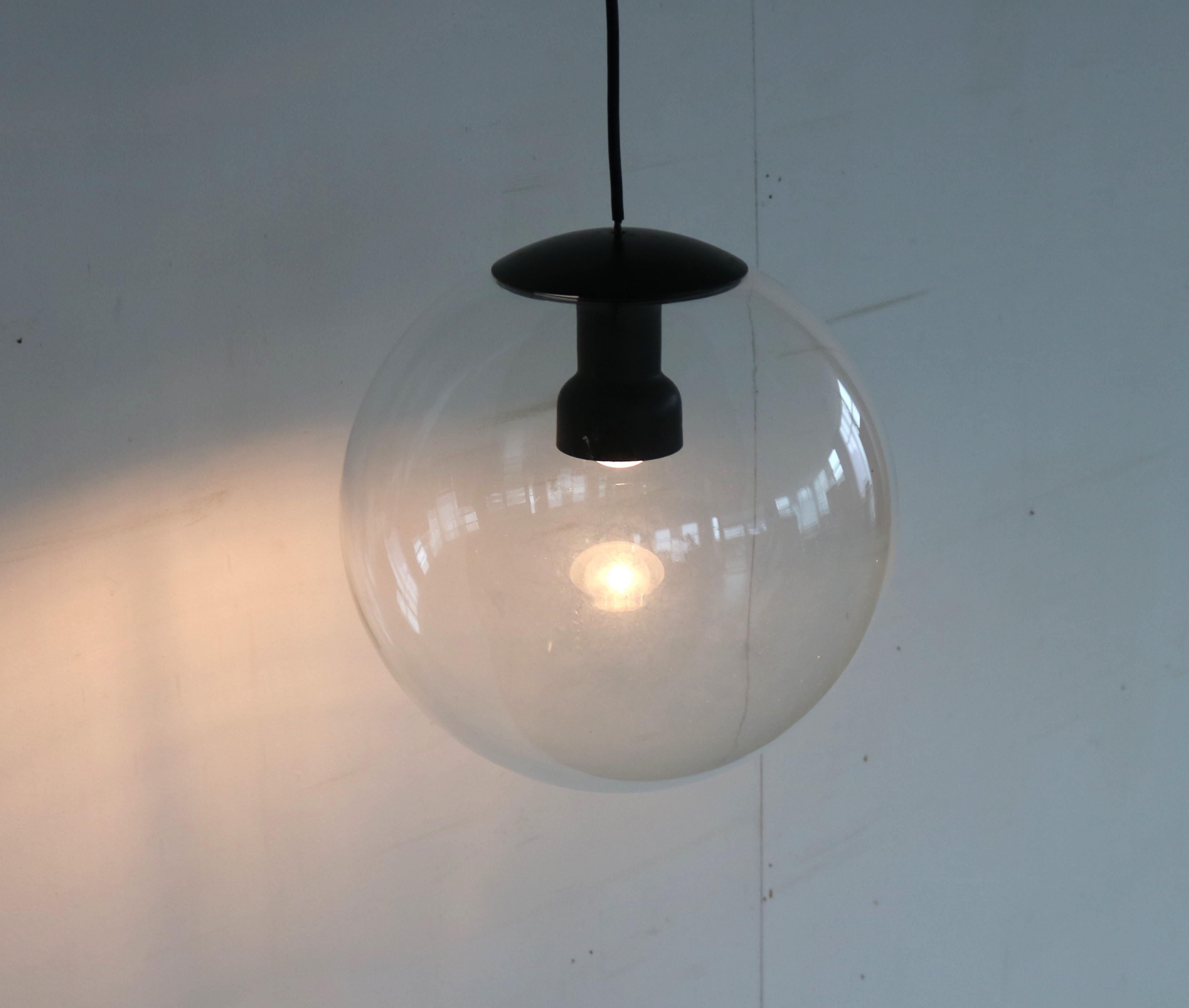 Mid-20th Century vintage hanging lamp  globe  Philips  60's For Sale