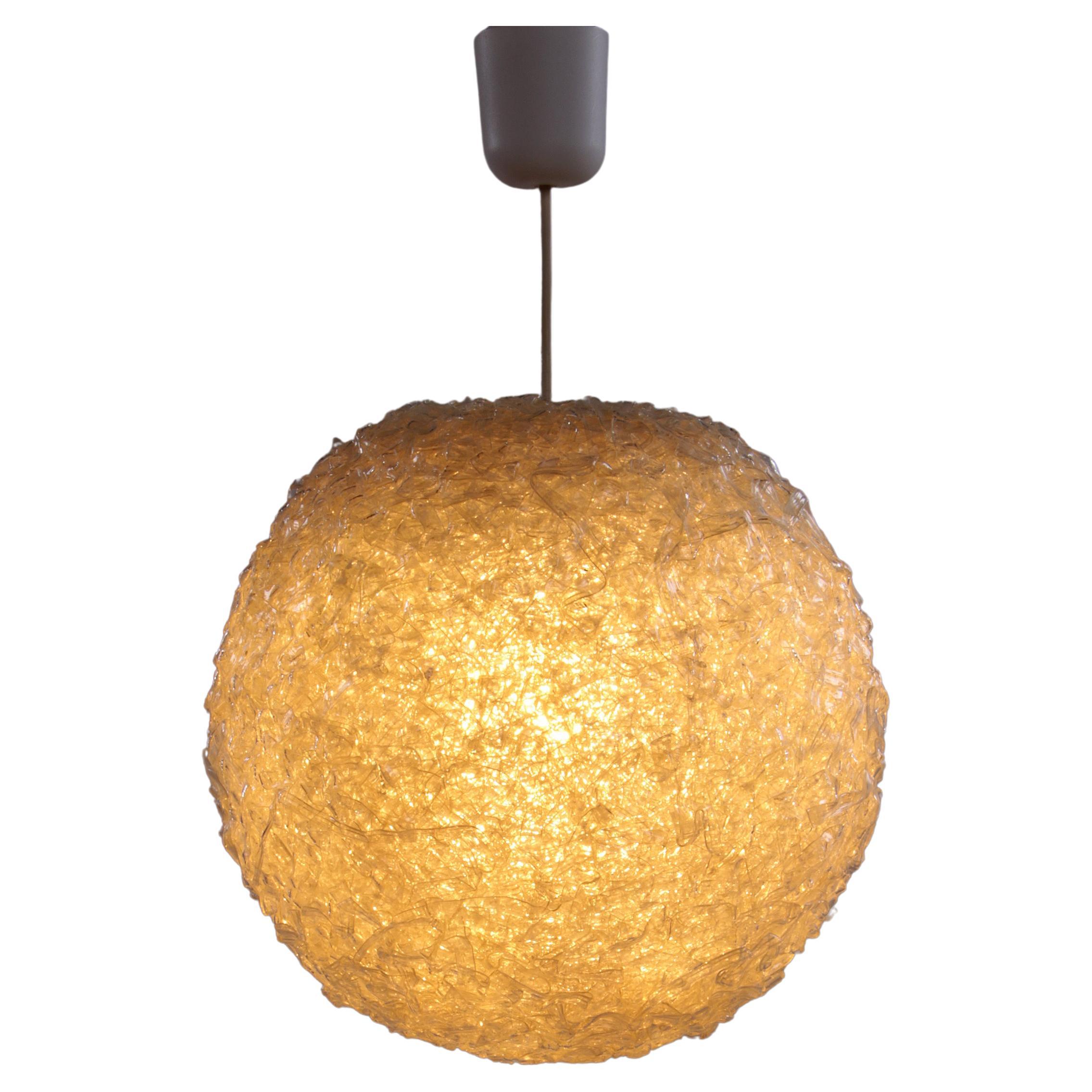 Vintage Hanging Lamp with Beautiful Coarse Structure, 1960, Germany For Sale