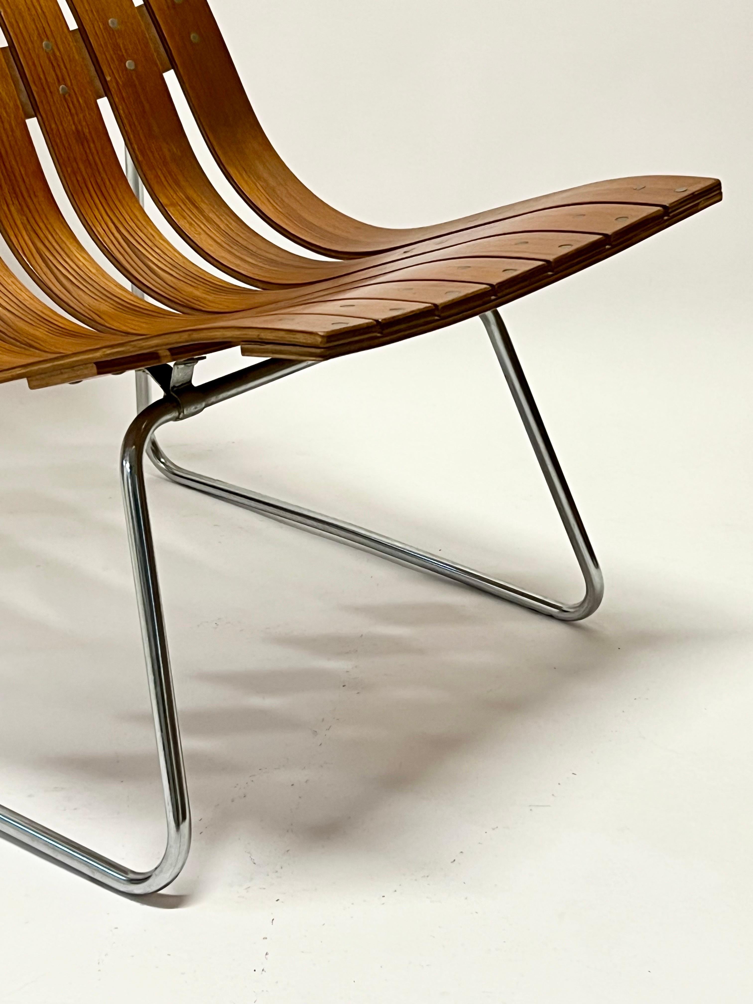 Vintage Hans Brattrud ‘Scandia” Teak Lounge Chair 1960s 6