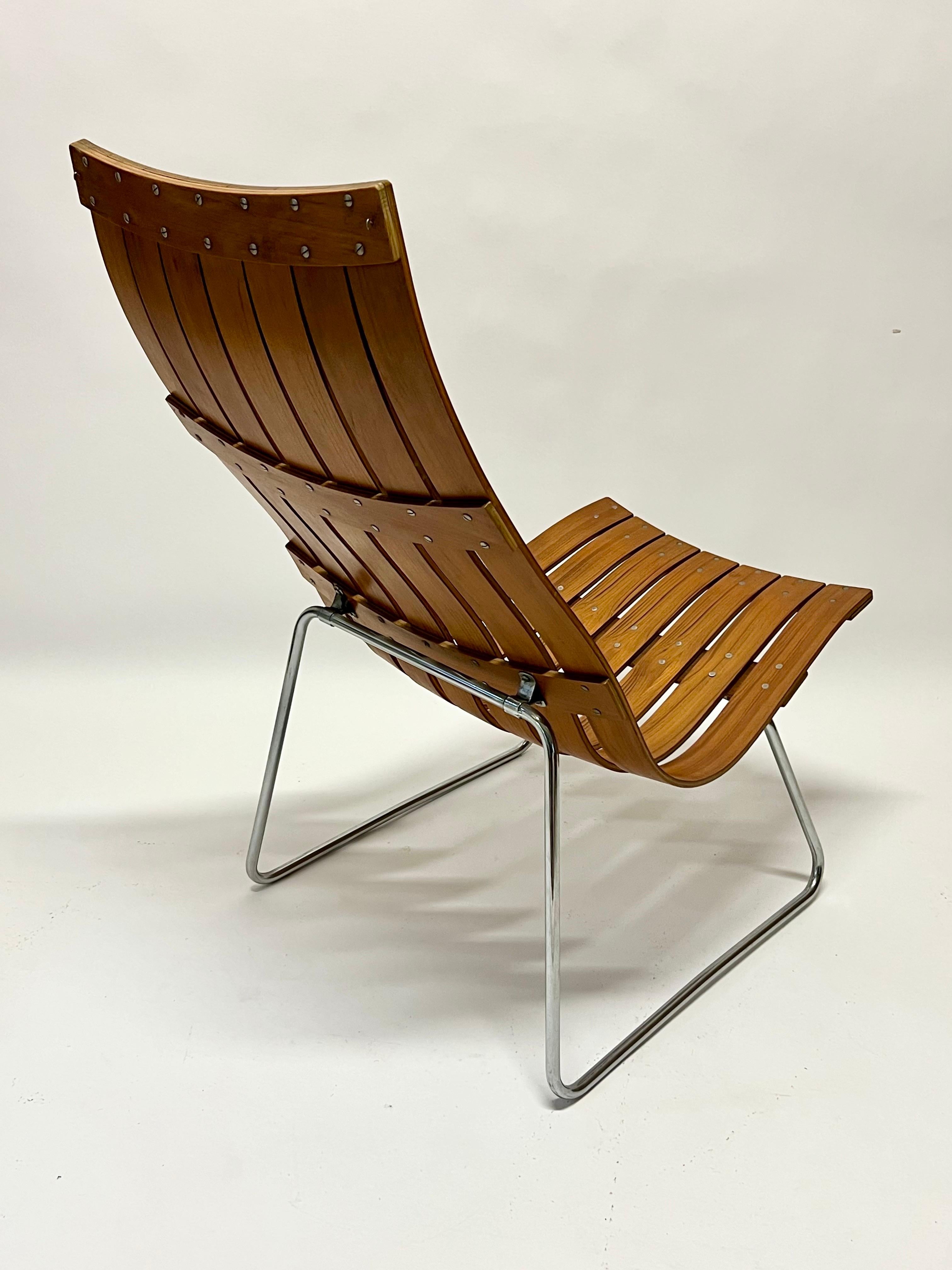 Mid-20th Century Vintage Hans Brattrud ‘Scandia” Teak Lounge Chair 1960s