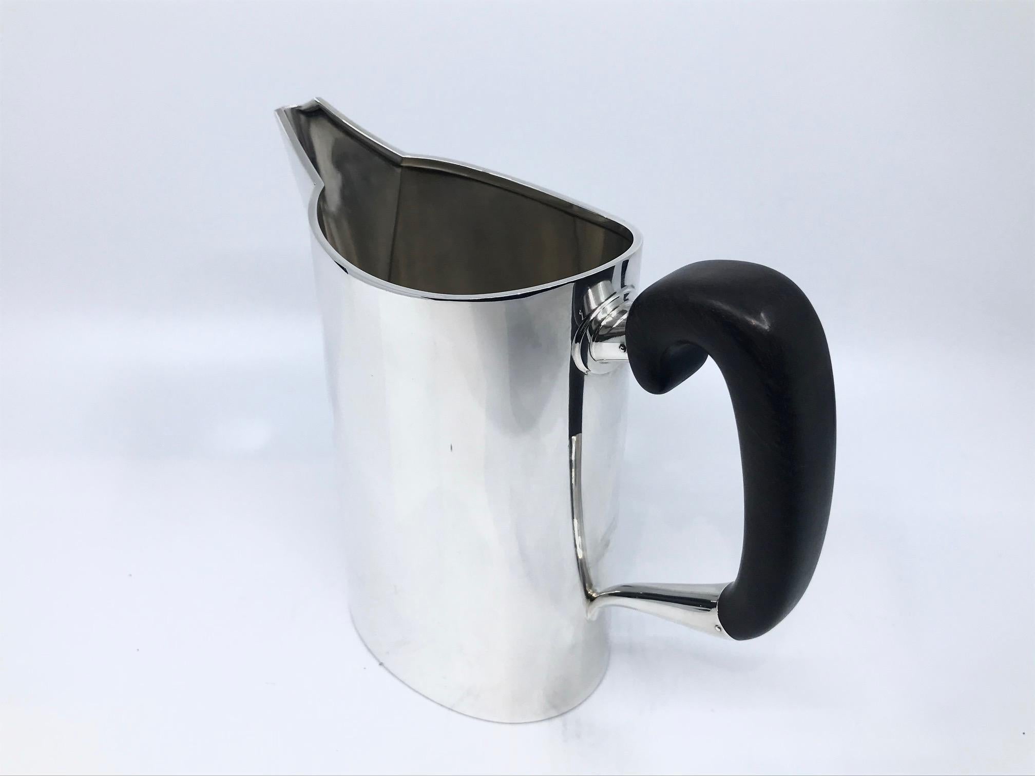 Polished Vintage Hans Hansen Sterling Silver Water Pitcher 392 For Sale