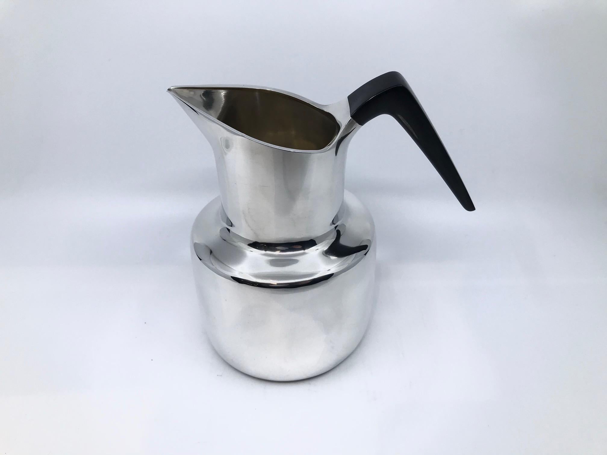 Modern Vintage Hans Hansen Sterling Silver Water Pitcher 501 For Sale