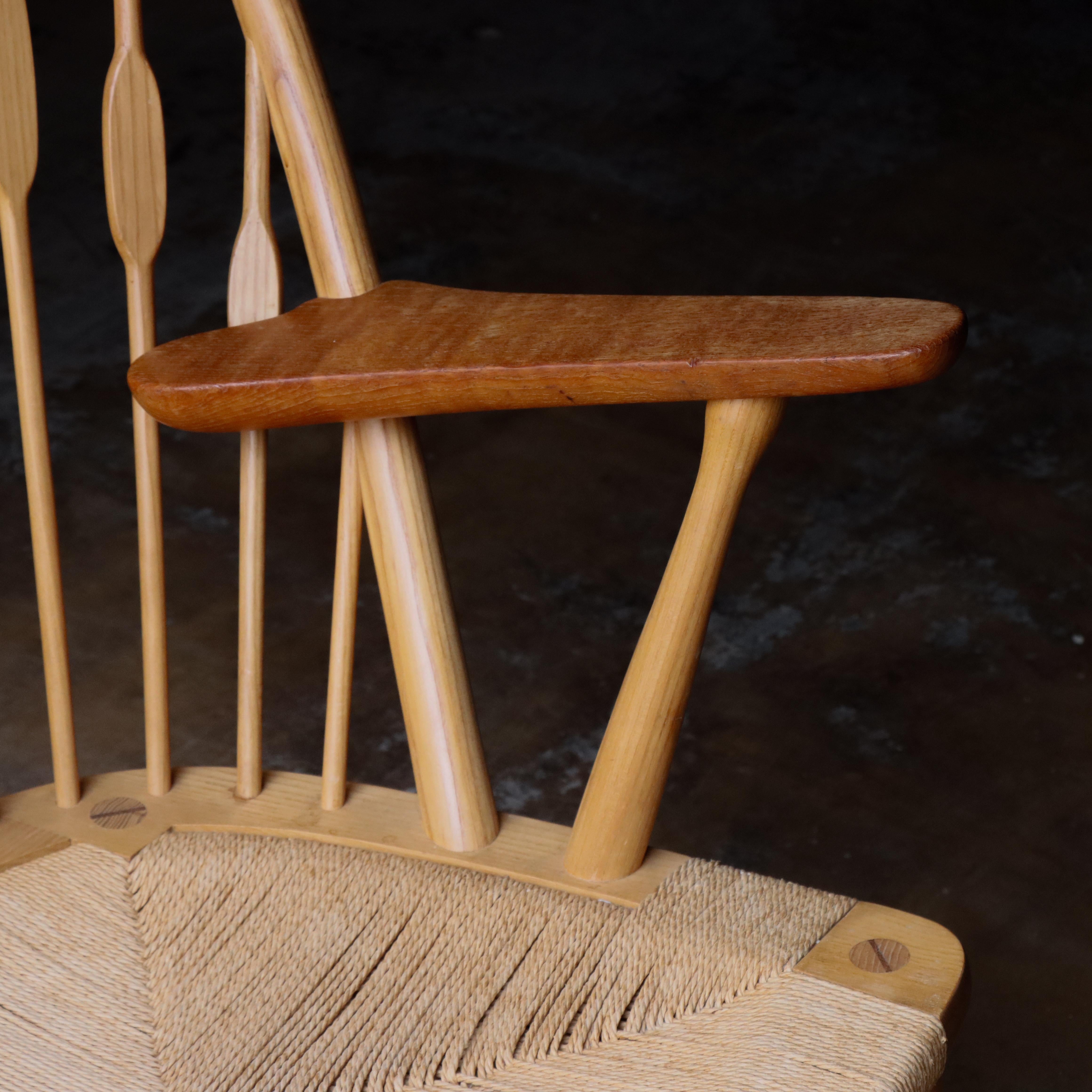 Vintage Hans J. Wegner JH 550 “Peacock Chair, Denmark, 1960s For Sale 8