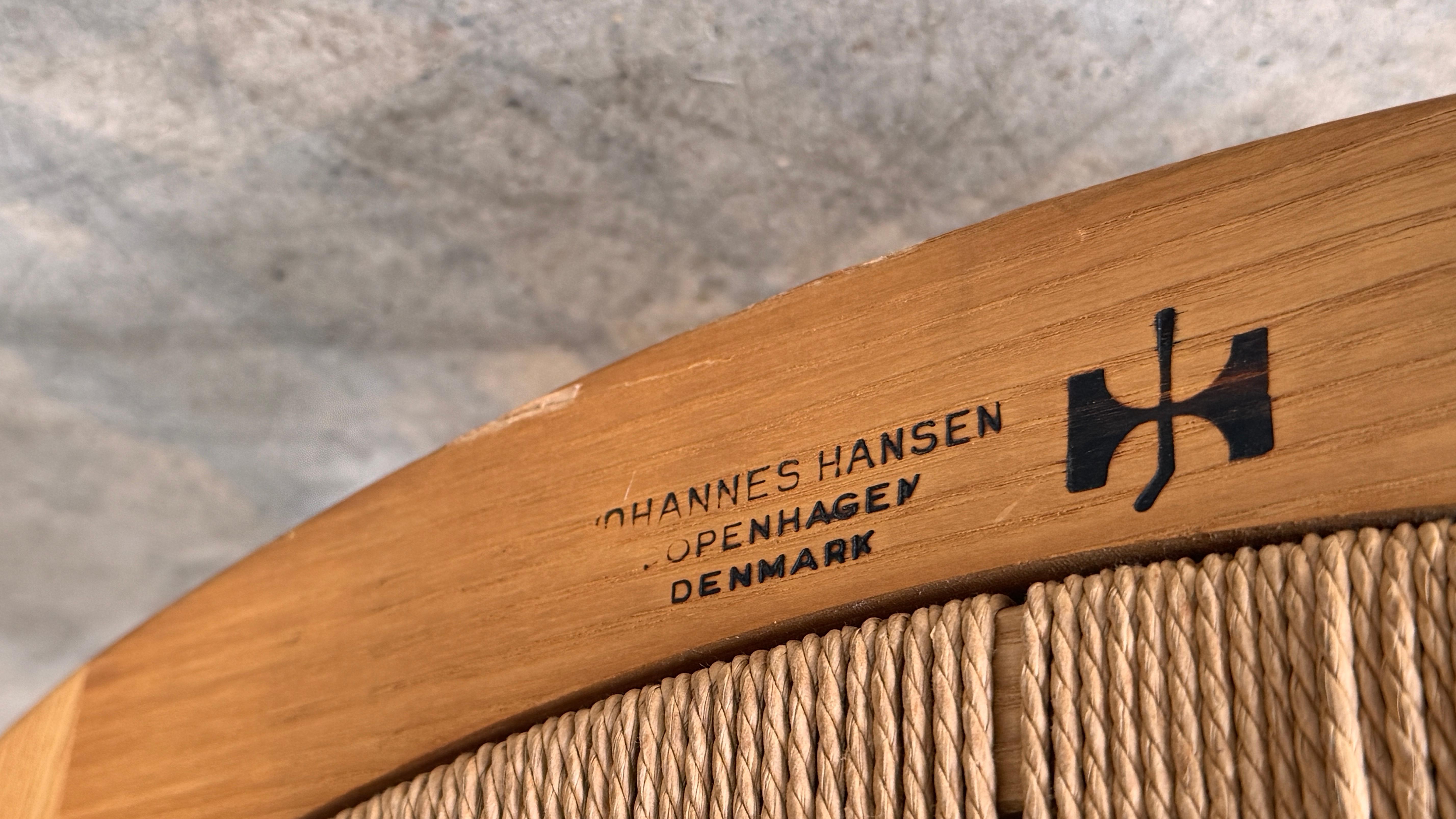 Vintage Hans J. Wegner JH 550 “Peacock Chair, Denmark, 1960s For Sale 10