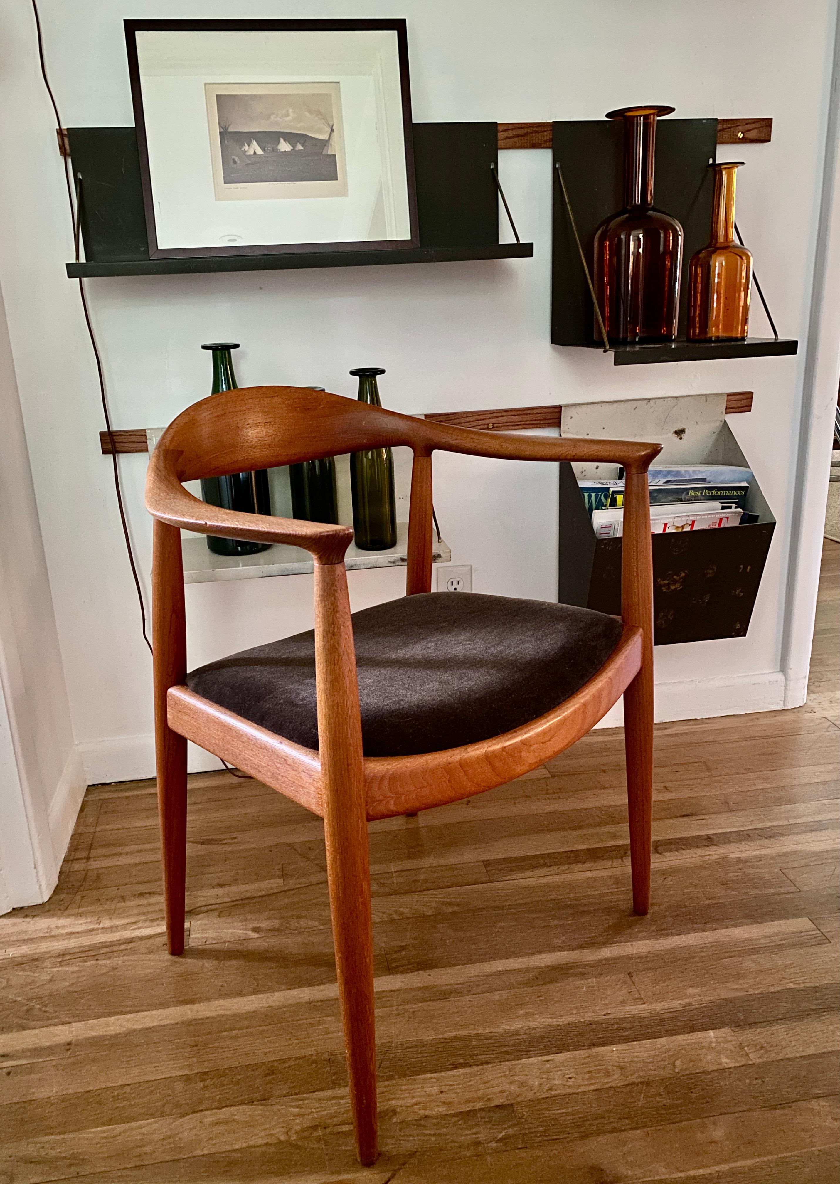 Vintage-Stuhl von Hans Wegner für Johannes Hansen, hergestellt in Dänemark im Angebot 5