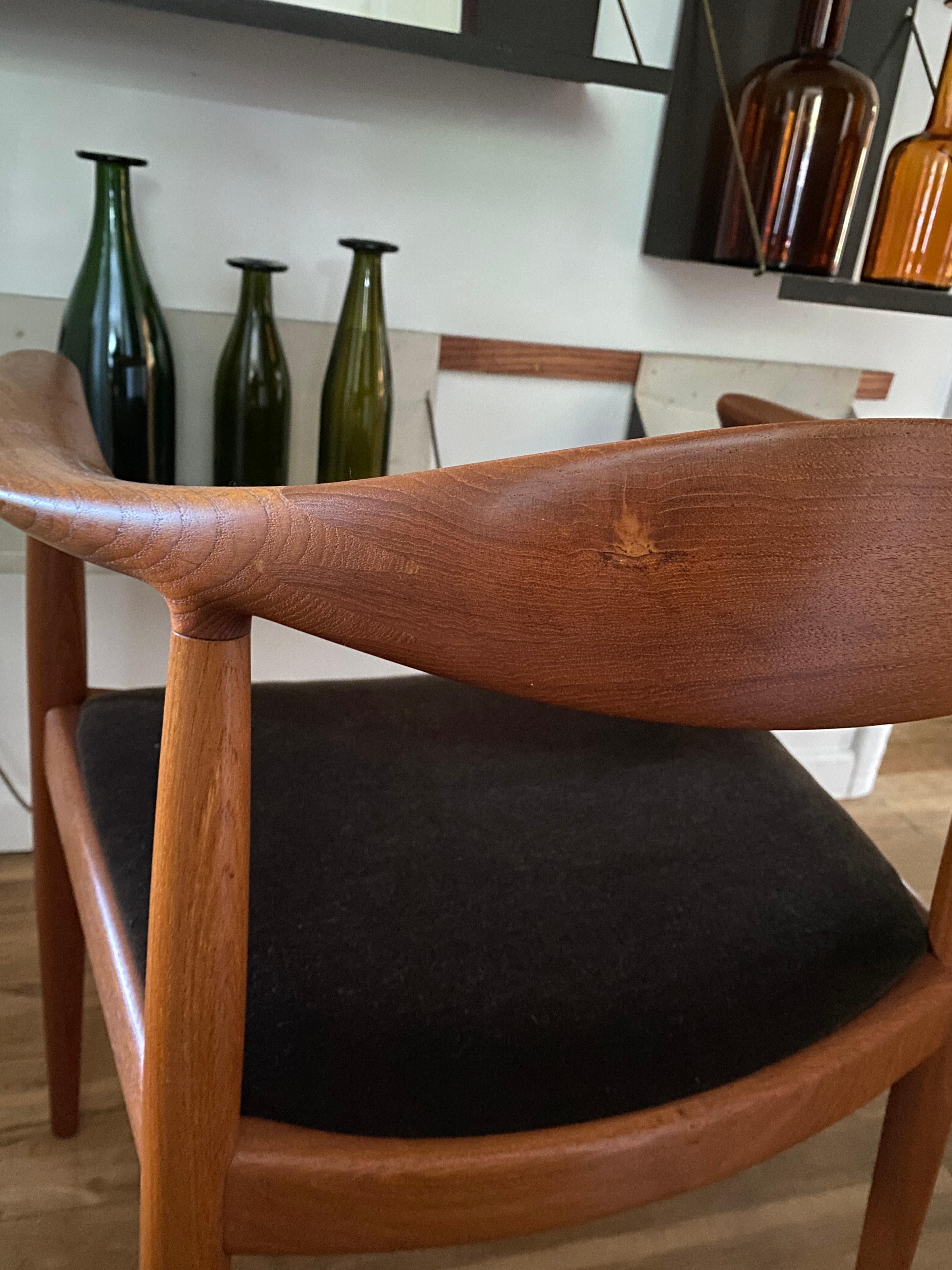 Vintage-Stuhl von Hans Wegner für Johannes Hansen, hergestellt in Dänemark im Angebot 11
