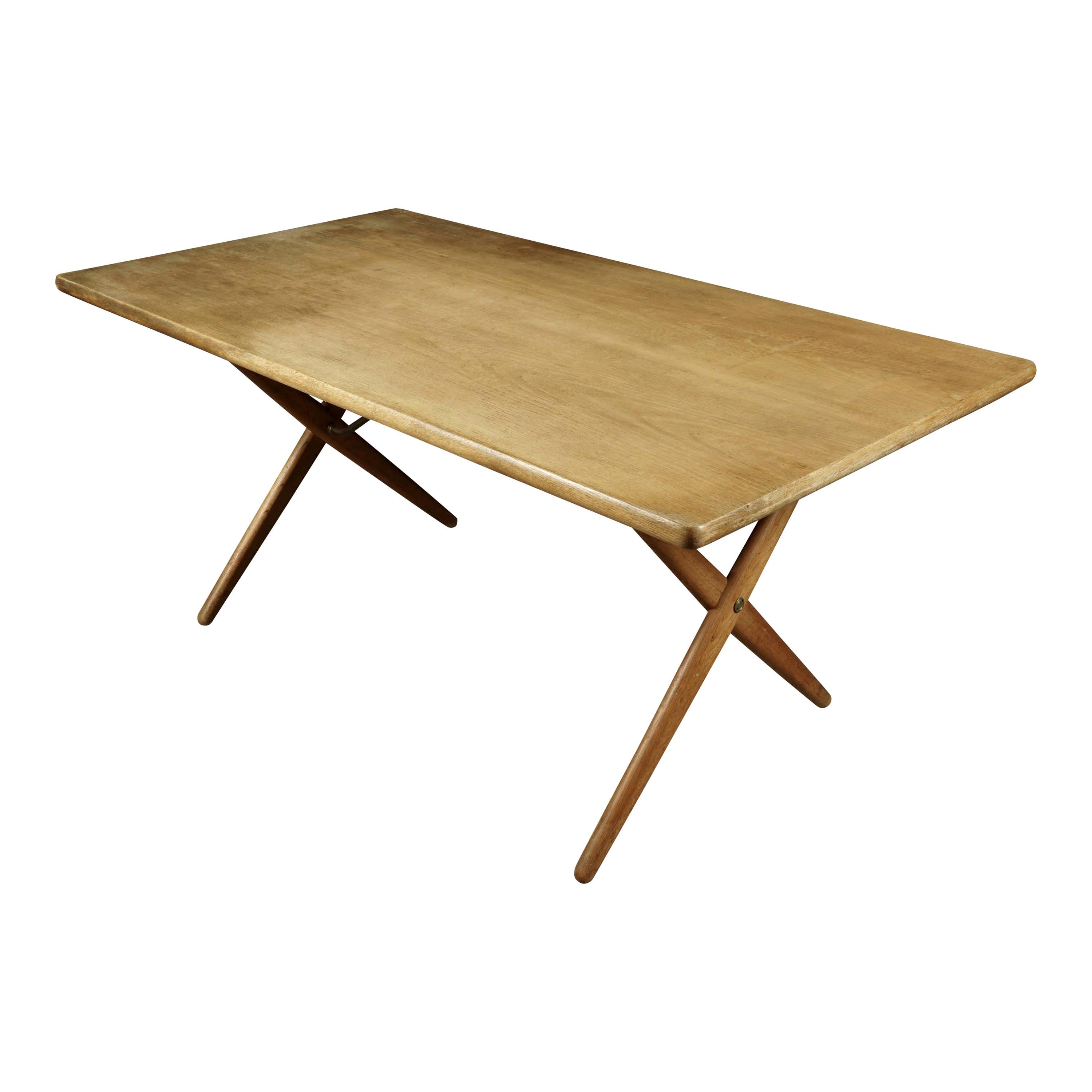 Vintage Hans Wegner Dining Table in Oak, Model "AT 303", from Denmark