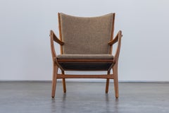 Vintage Hans Wegner Lounge Chair, Model AP-16, From Denmark, Circa 1960