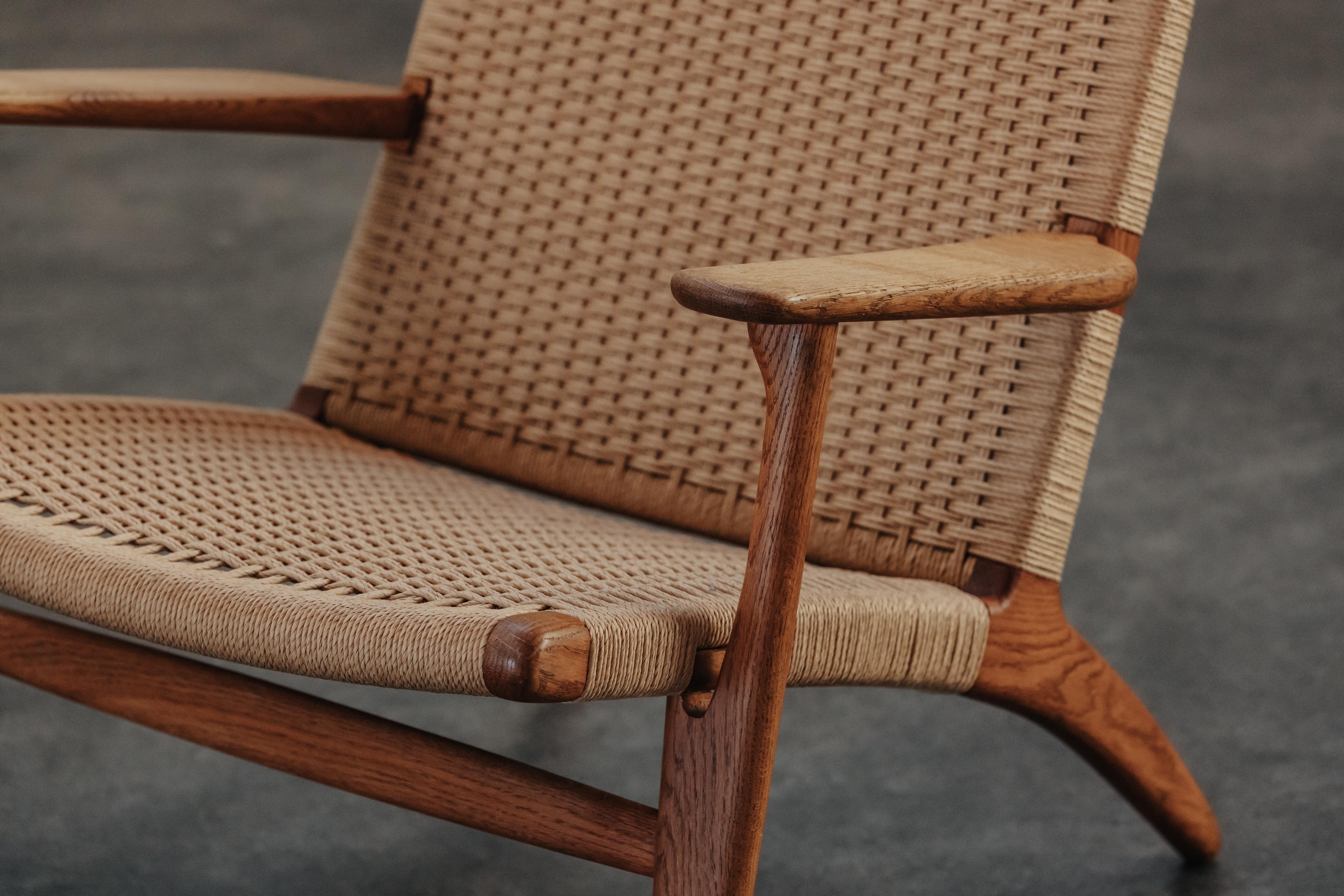 Européen Chaise longue vintage Hans Wegner, modèle CH25, Danemark 1970 en vente