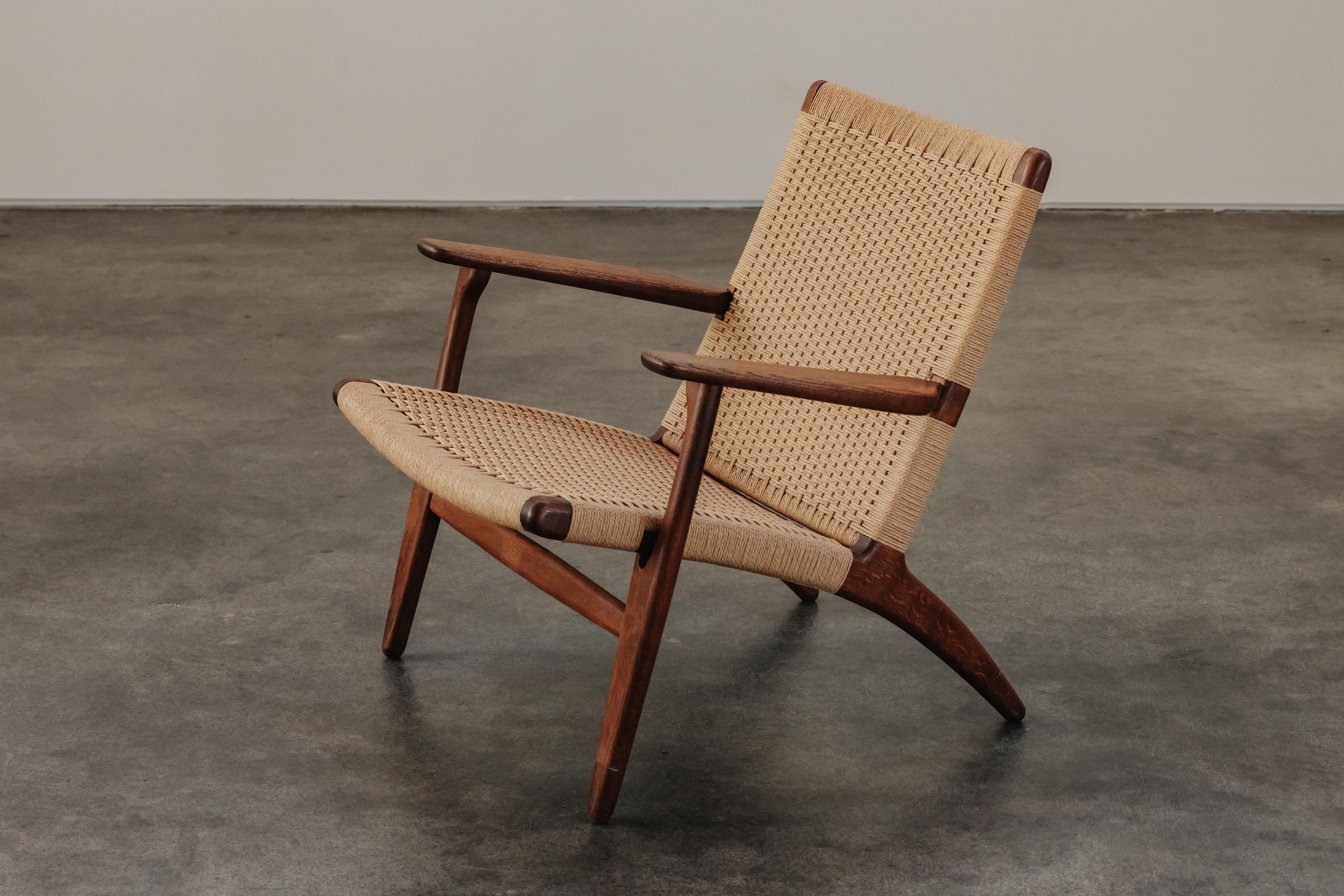 Vintage Hans Wegner Lounge Chair, Model CH25, From Denmark 1970s In Good Condition For Sale In Nashville, TN