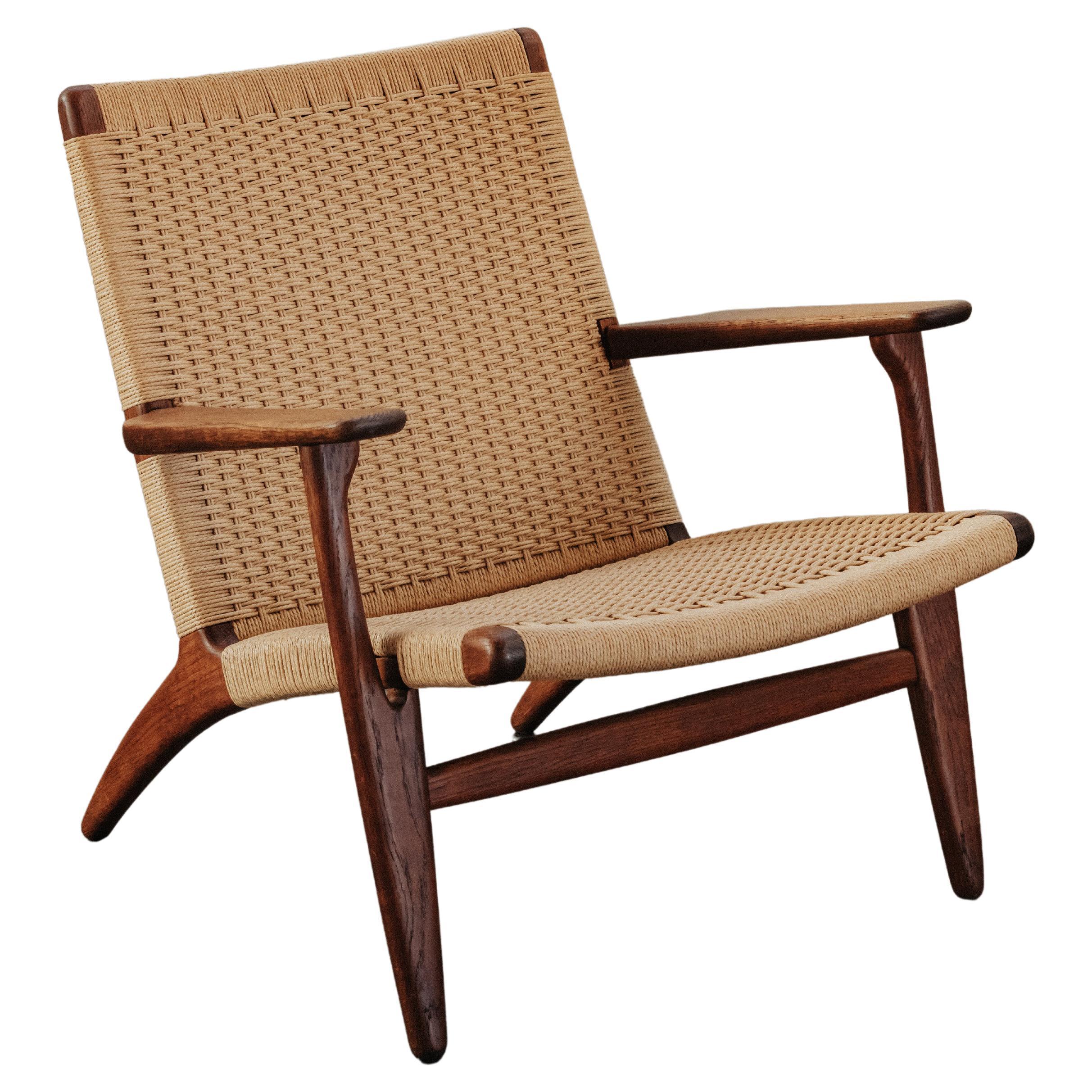 Vintage Hans Wegner Lounge Chair, Model CH25, From Denmark 1970s For Sale