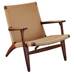 Vintage-Loungesessel von Hans Wegner, Modell CH25, aus Dänemark, 1970er Jahre