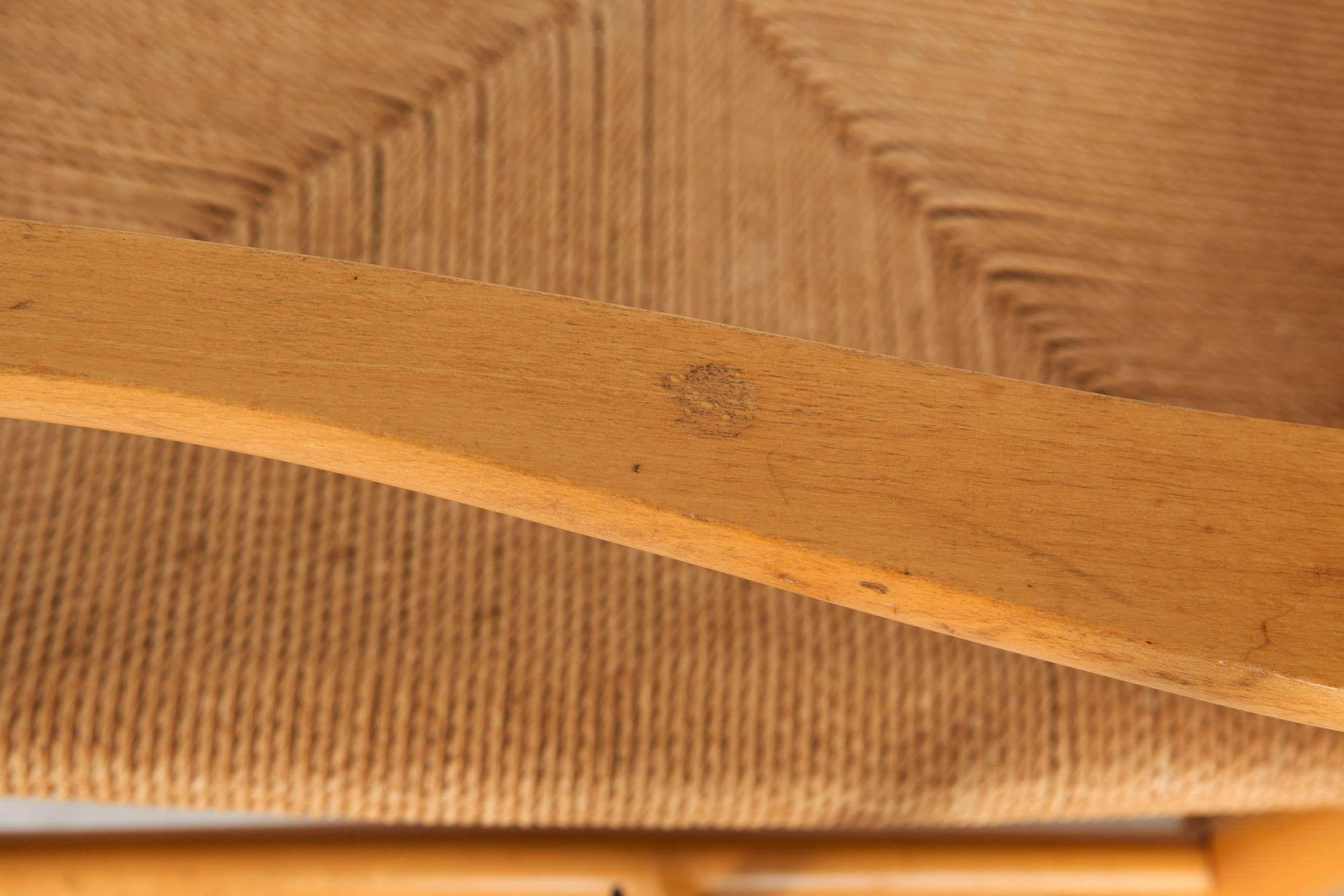 Vintage Hans Wegner Model J16 Beechwood Rocking Chair circa 1973 5