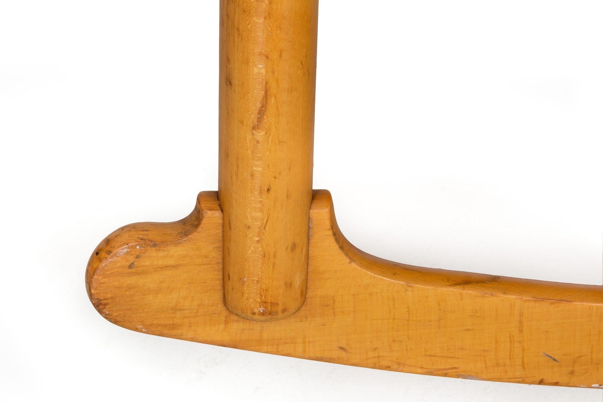 Vintage Hans Wegner Model J16 Beechwood Rocking Chair circa 1973 11