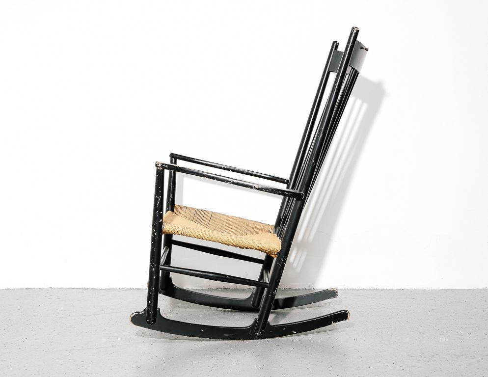 Vintage Hans Wegner Rocking Chair 4