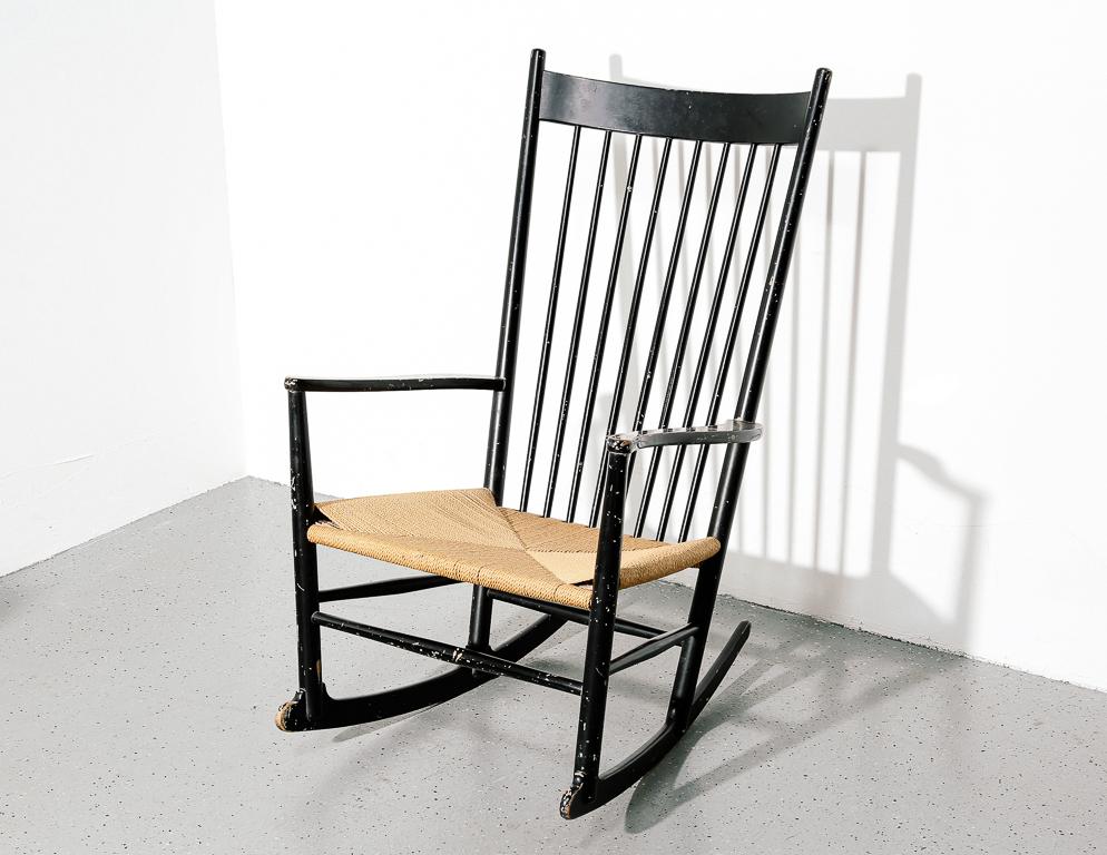 Mid-Century Modern Vintage Hans Wegner Rocking Chair