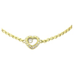 Vintage Happy Diamonds Heart Bracelet, 18kt gold, CHOPARD
