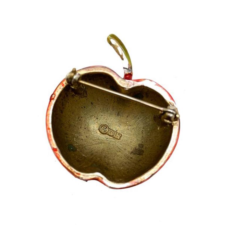 apple brooch real