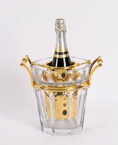 Vintage Harcourt Crystal Champagne Cooler by Baccarat 20th Century