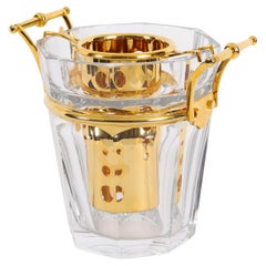 Champañera vintage de cristal Harcourt de Baccarat Siglo XX