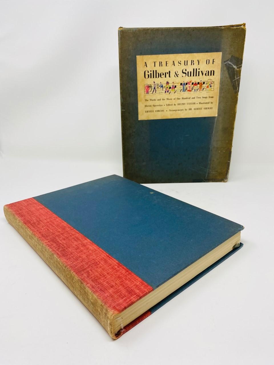 Title: A Treasury of Gilbert and Sullivan
The words and music of one hundred and two songs from eleven operettas
Edited: Deems Taylor
Publisher: Simon and Schuster
Copyright: 1941
With outer box cover. See photos
Hardcover book is in very good
