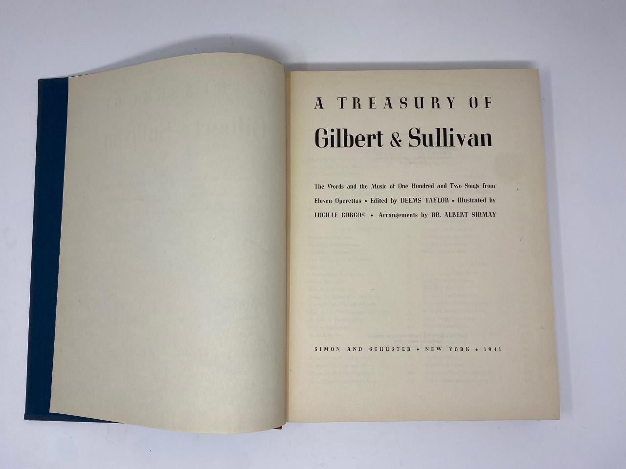 Américain Livre à couverture rigide vintage : un trésor de Gilbert &amp;amp; Sullivan 1941 en vente