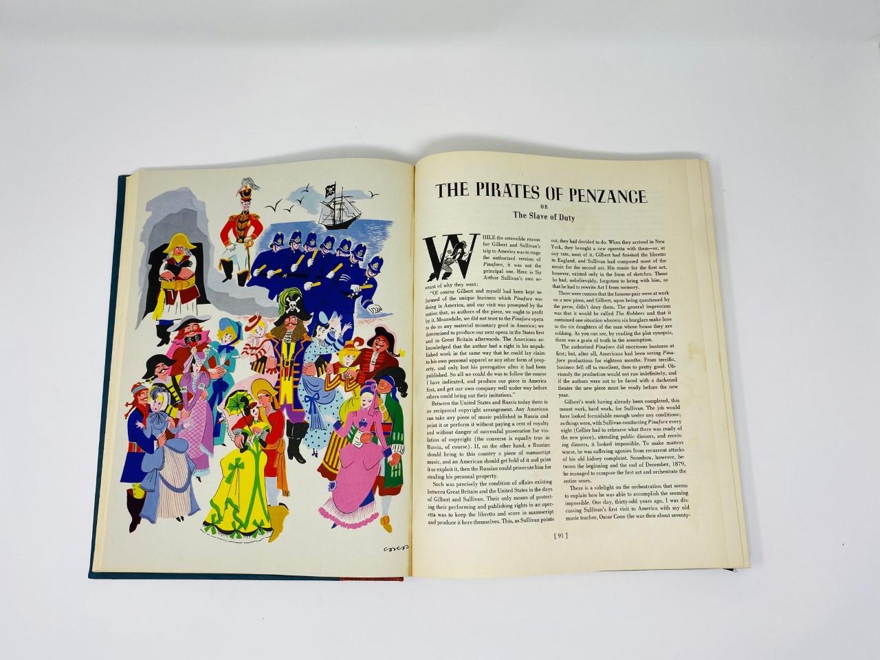 Expressionist Vintage Hardcover Book: a Treasury of Gilbert & Sullivan 1941 For Sale