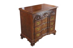 Vintage Harden Georgian Style Solid Cherry Goddard Block Front Chest of Drawers