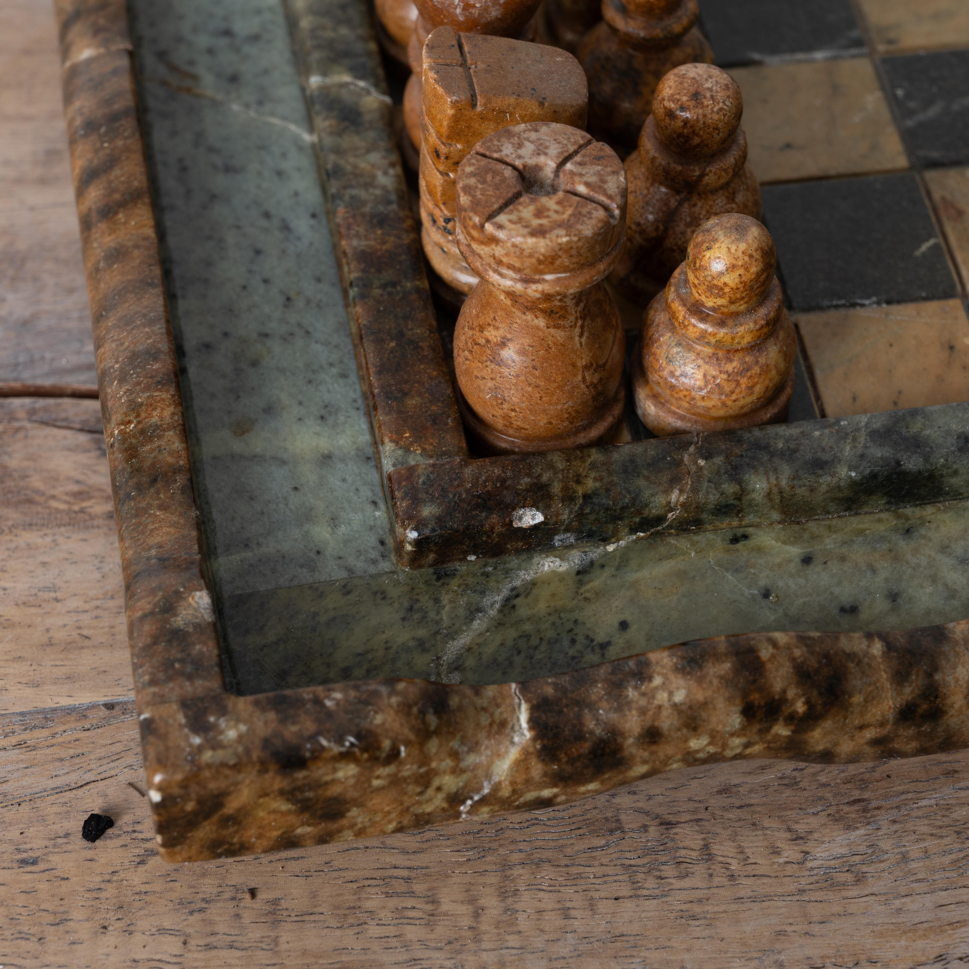 Vintage Hardstone Chess Set For Sale 4