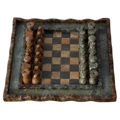 Vintage Hardstone Chess Set