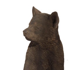 Vintage Hardstone Garden Bear 20thC