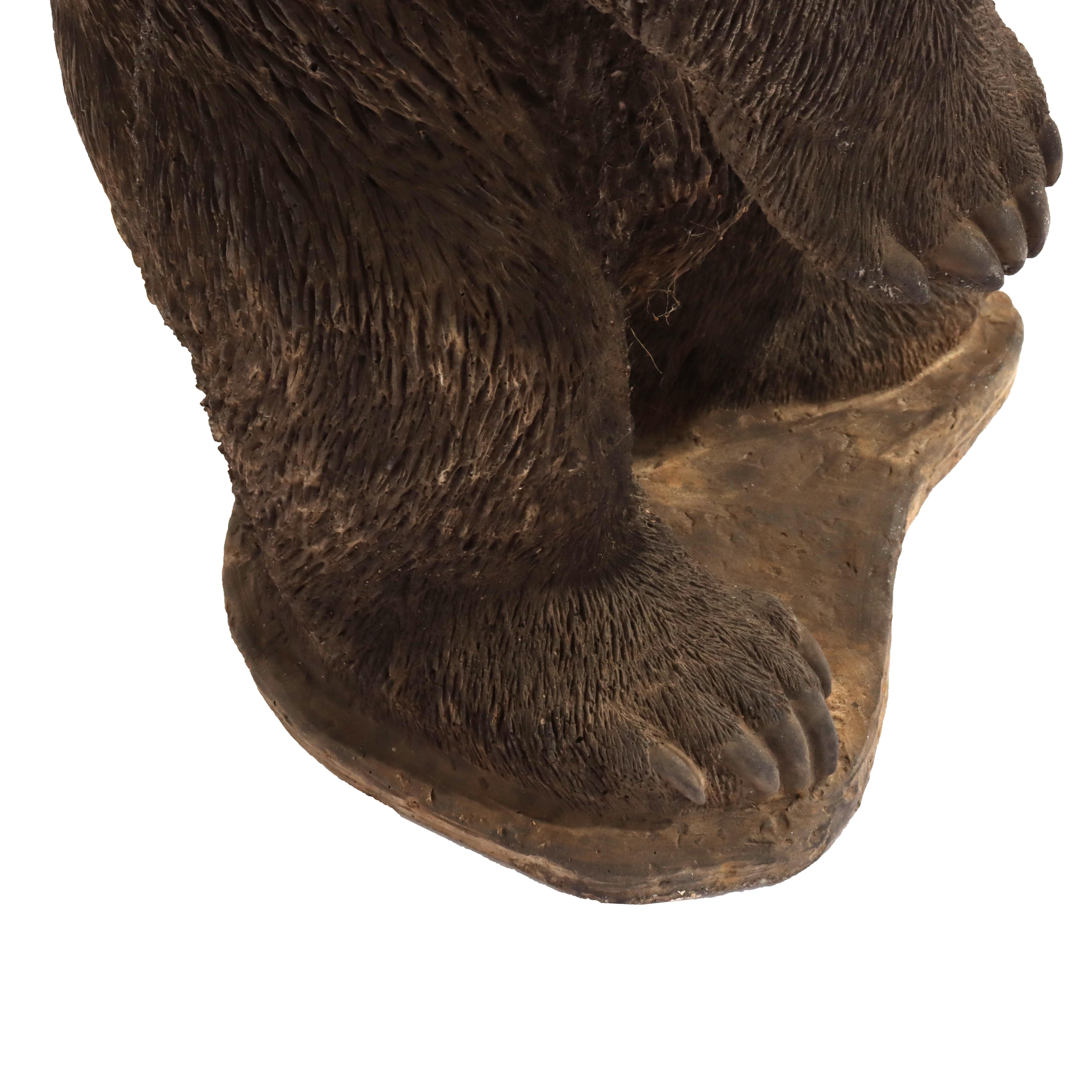 20th Century Vintage Hardstone Garden Bear 20thC For Sale