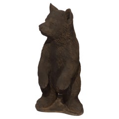 Vintage Hardstone Garden Bear 20thC