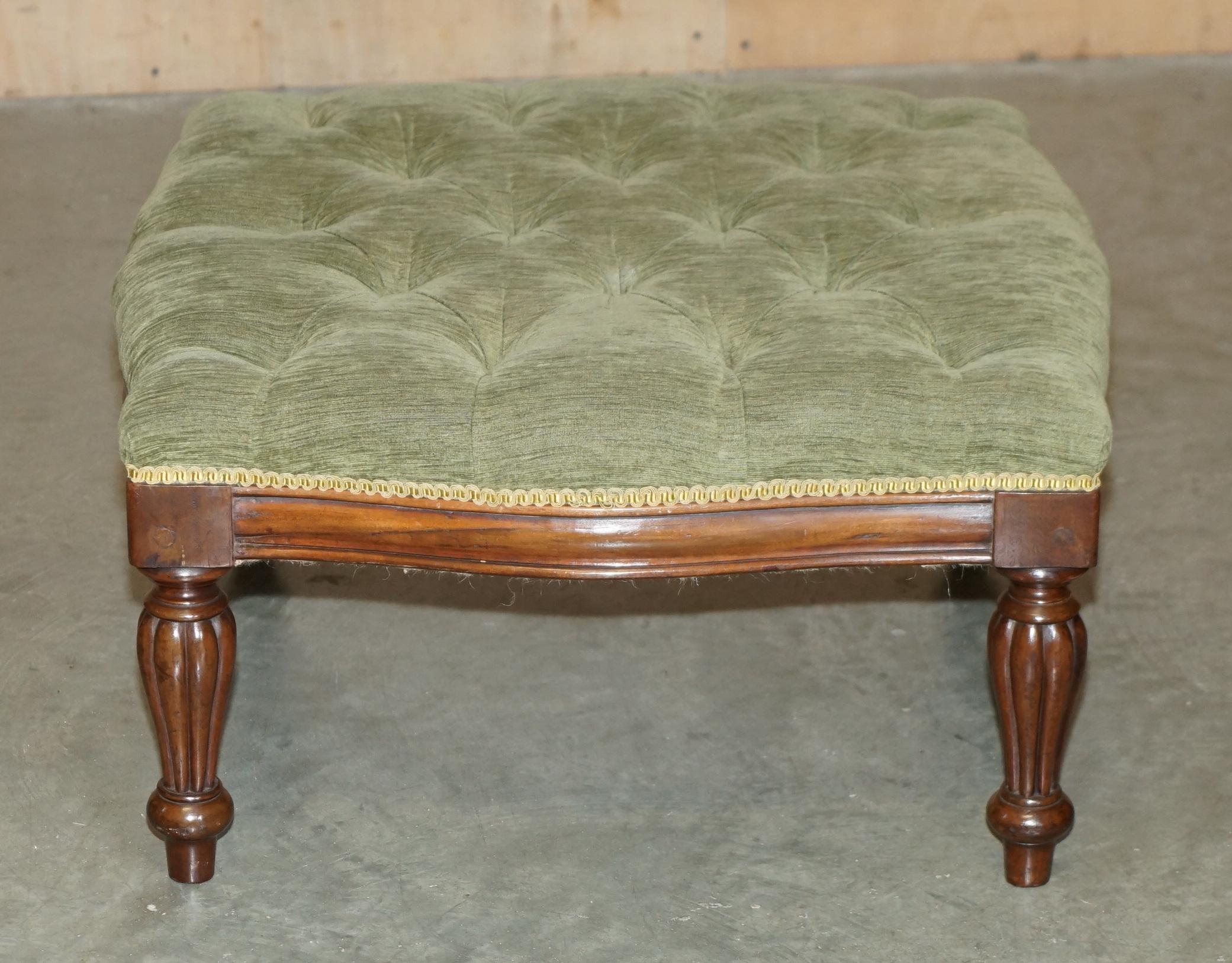 Royal House Antiques

Royal House Antiques is delighted to offer for sale this lovely vintage hand made in England Mahogany framed green Velour Chesterfield tufted footstool

Please note the delivery fee listed is just a guide, it covers within the