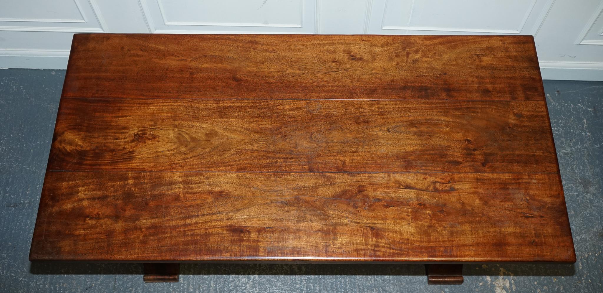 Hardwood VINTAGE HARDWOOD RECTANGULAR DINiNG TABLE  185CM For Sale
