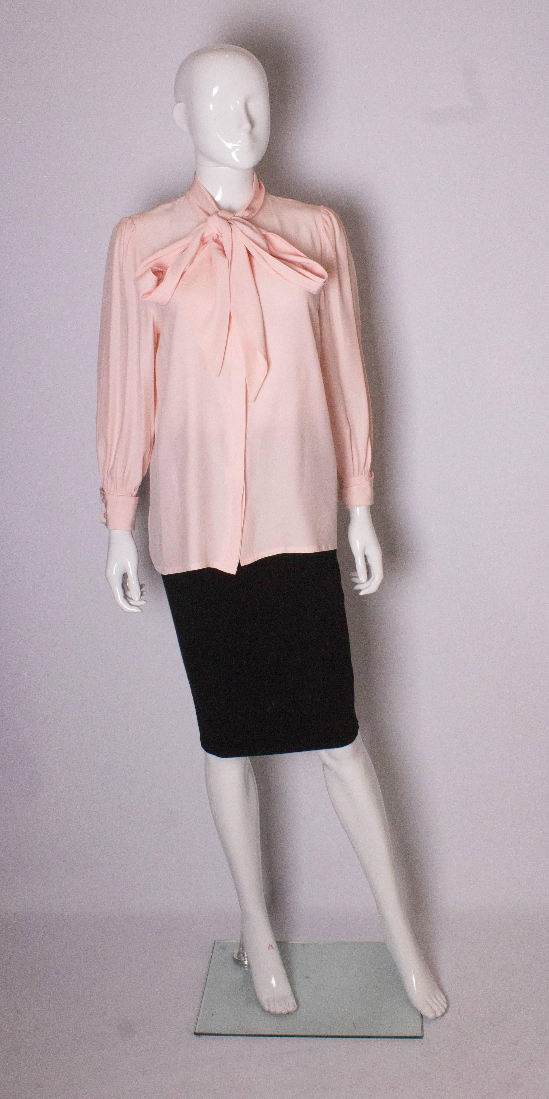 pink silk blouses
