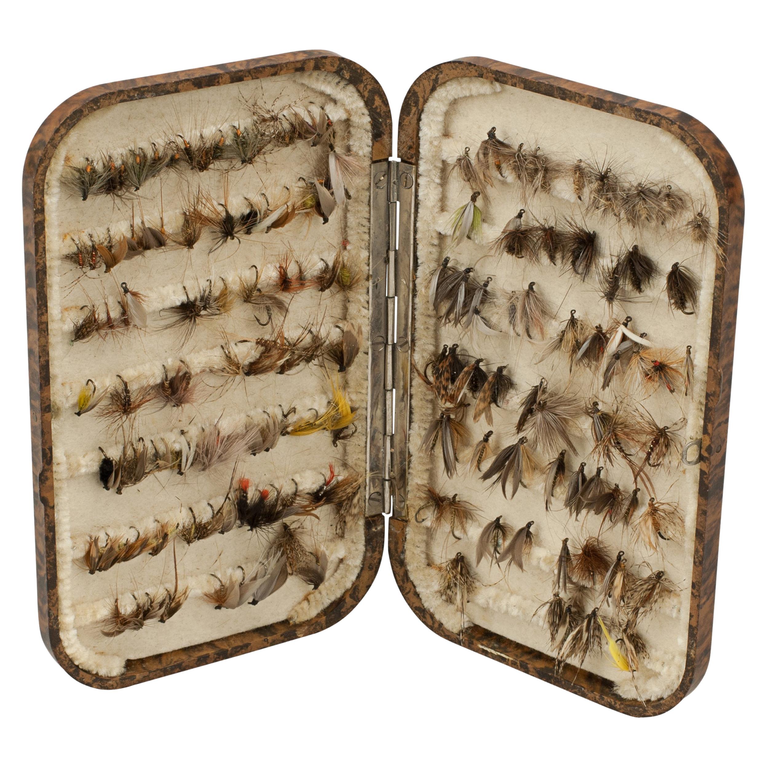 Vintage Hardy Neroda Fly Fishing Box with Flies