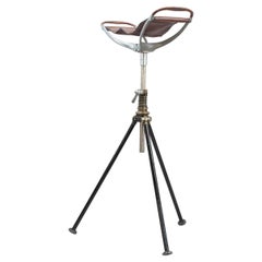 Sedile da pesca a treppiede Hardy vintage, sedile da tiro, bastone da passeggio per sportivi