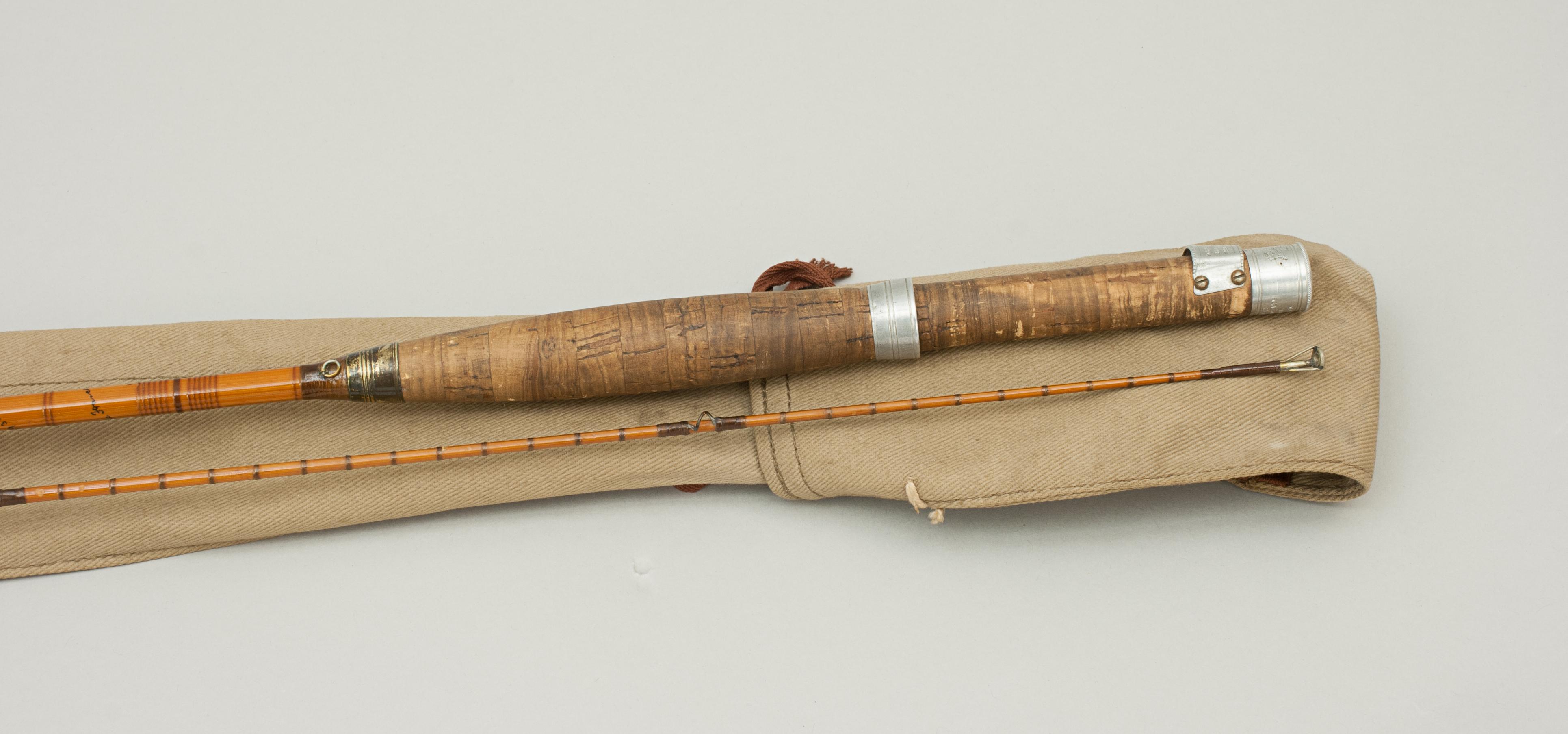 Bamboo Vintage Hardy Trout Fly Fishing Rod, the 'C.C. de France' Split Cane, Palakona