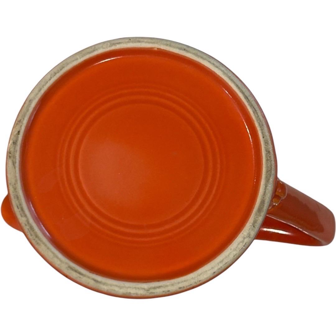 Pichet vintage en poterie rouge Harlequin en vente 5