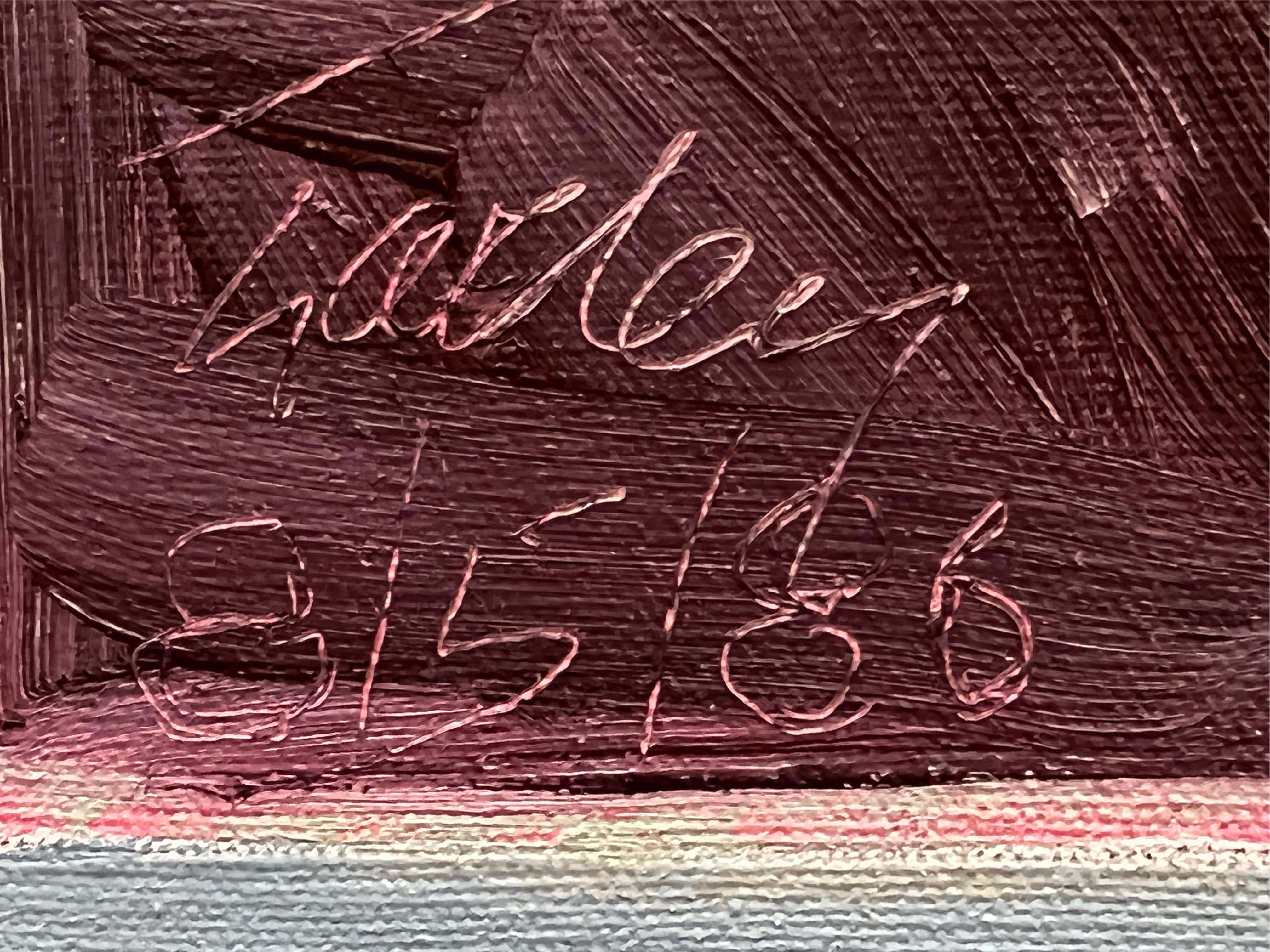 Vintage Harley Francis Abstract Nude Oil Painting, Gay Interest 2