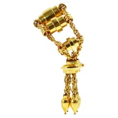 Vintage Harmon Gold Tone Dangling Bracelet Circa 1949
