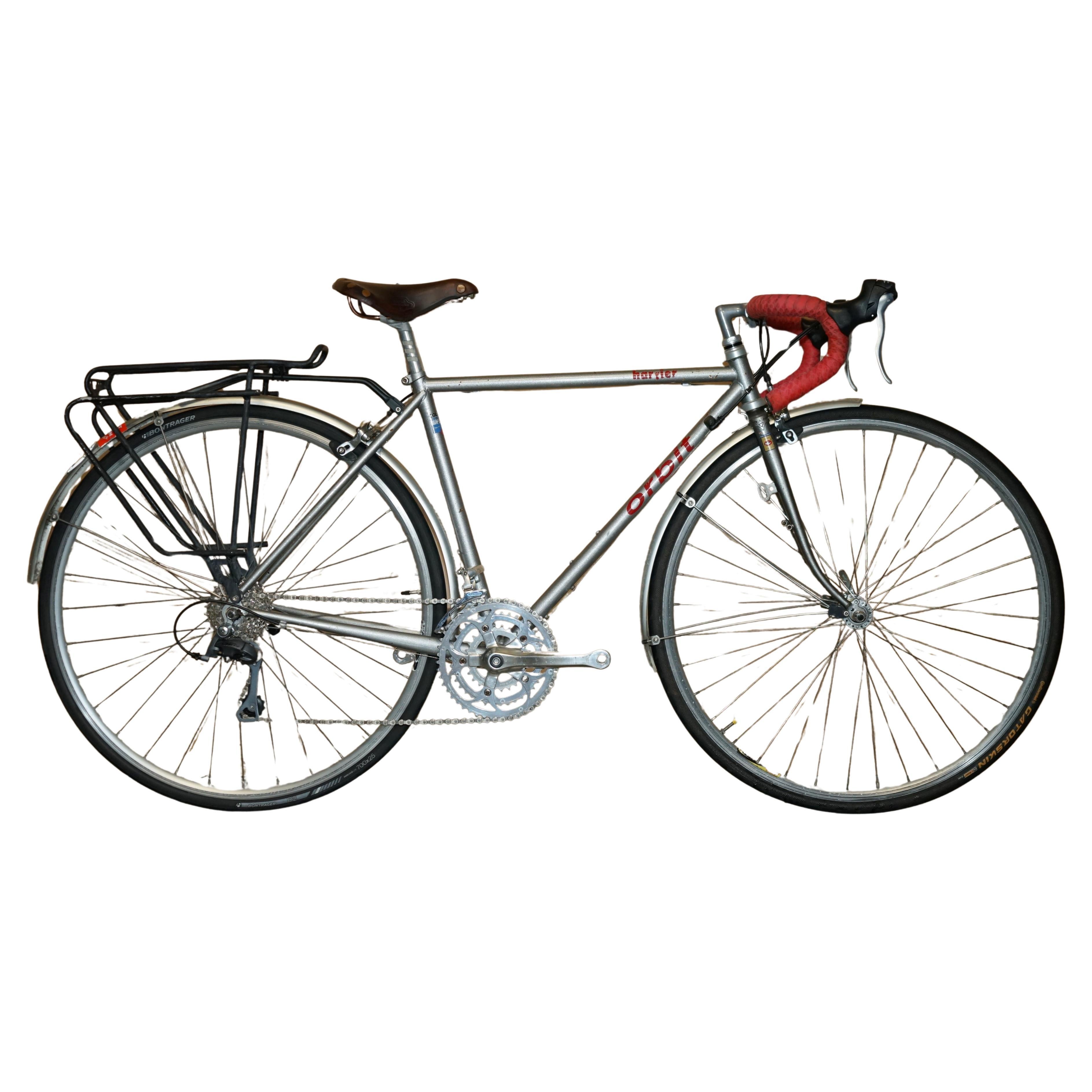 Vintage HARRIER ORBIT COLUMBUS IN ACCIAIO DA STRADA CON PANNIER & MUDGUARDS