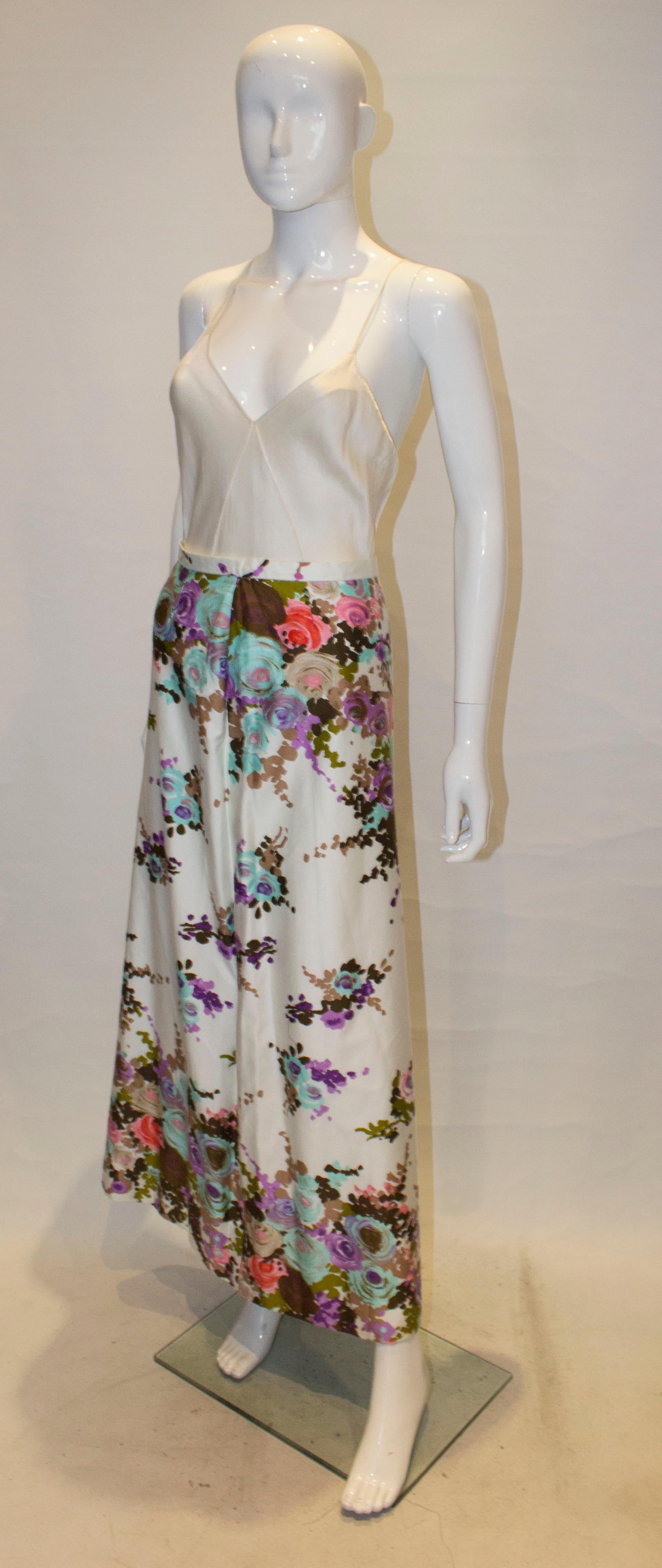 vintage flower skirt