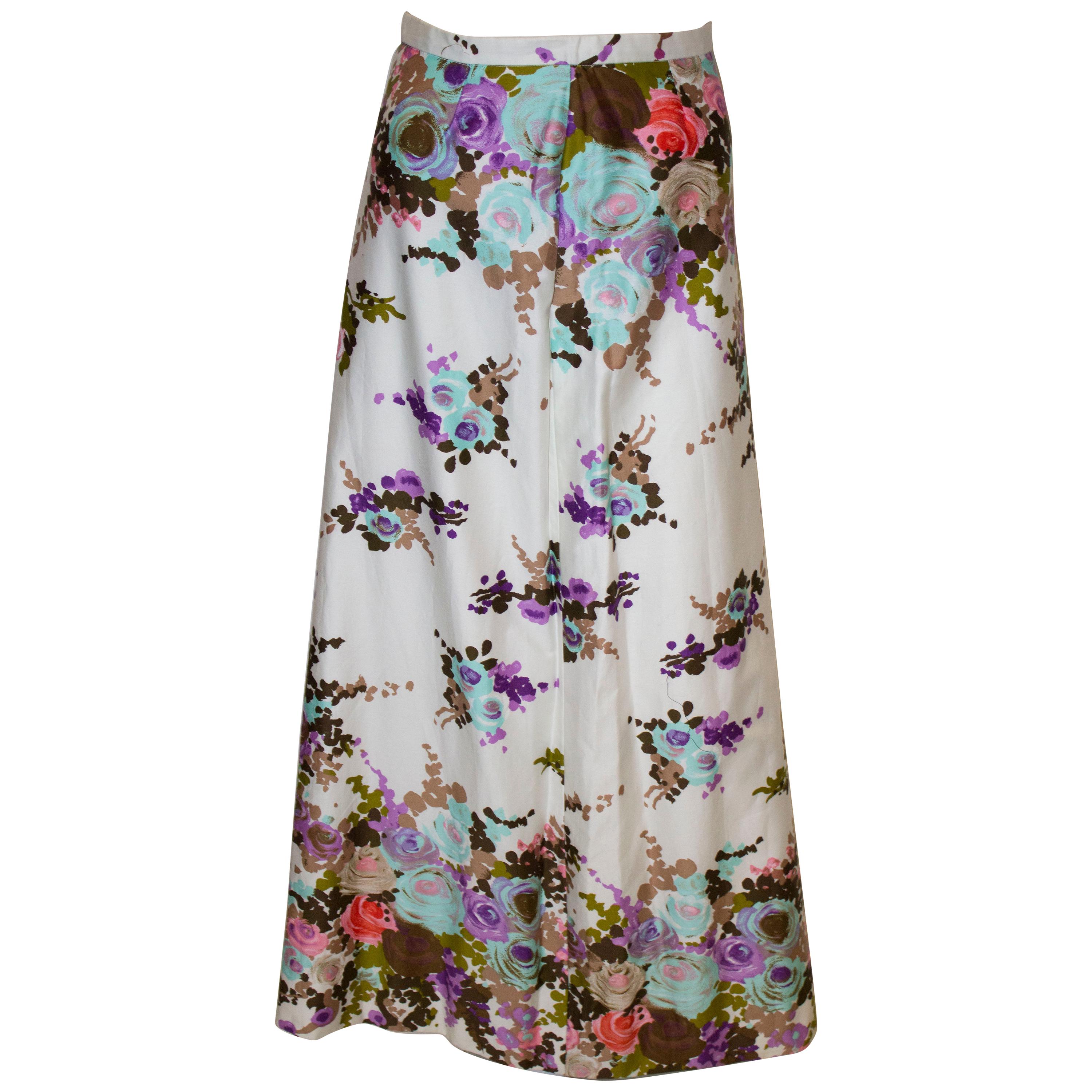 Vintage Harrods Floral Skirt
